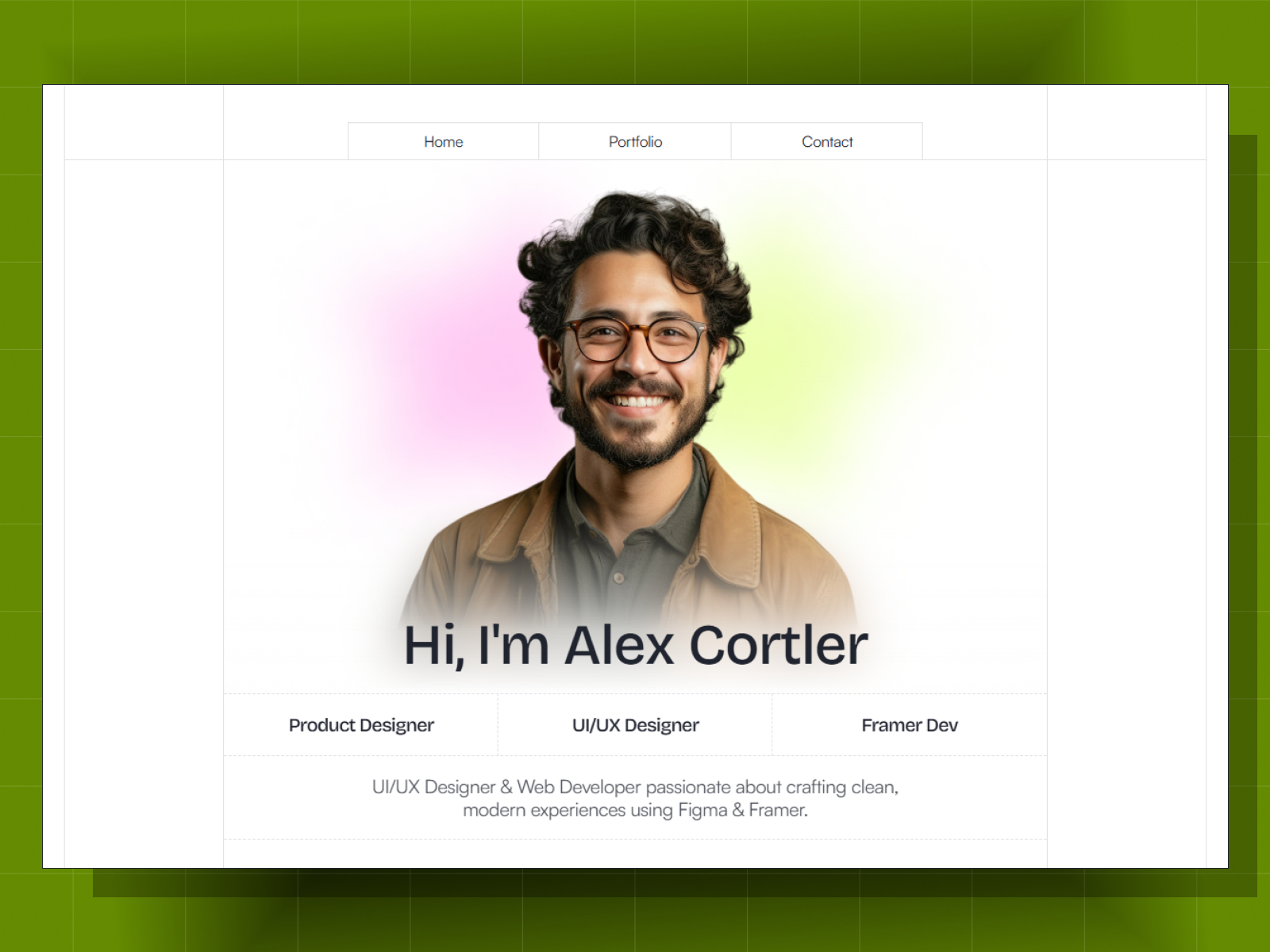 Myfolios: Free Portfolio Website Template by Anayatul Islam