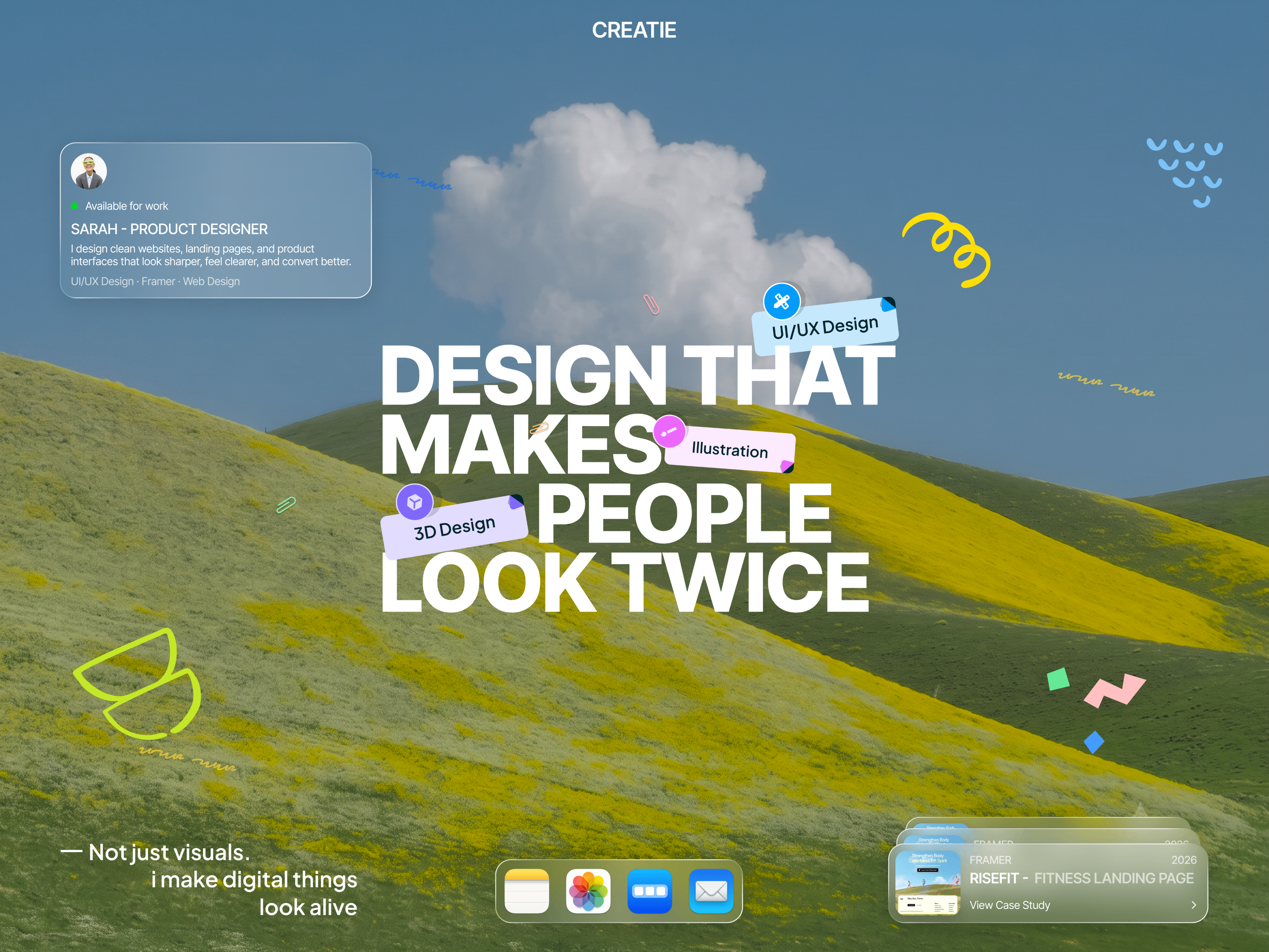 Creatie: Free Portfolio Website Template by Talha Nawaz