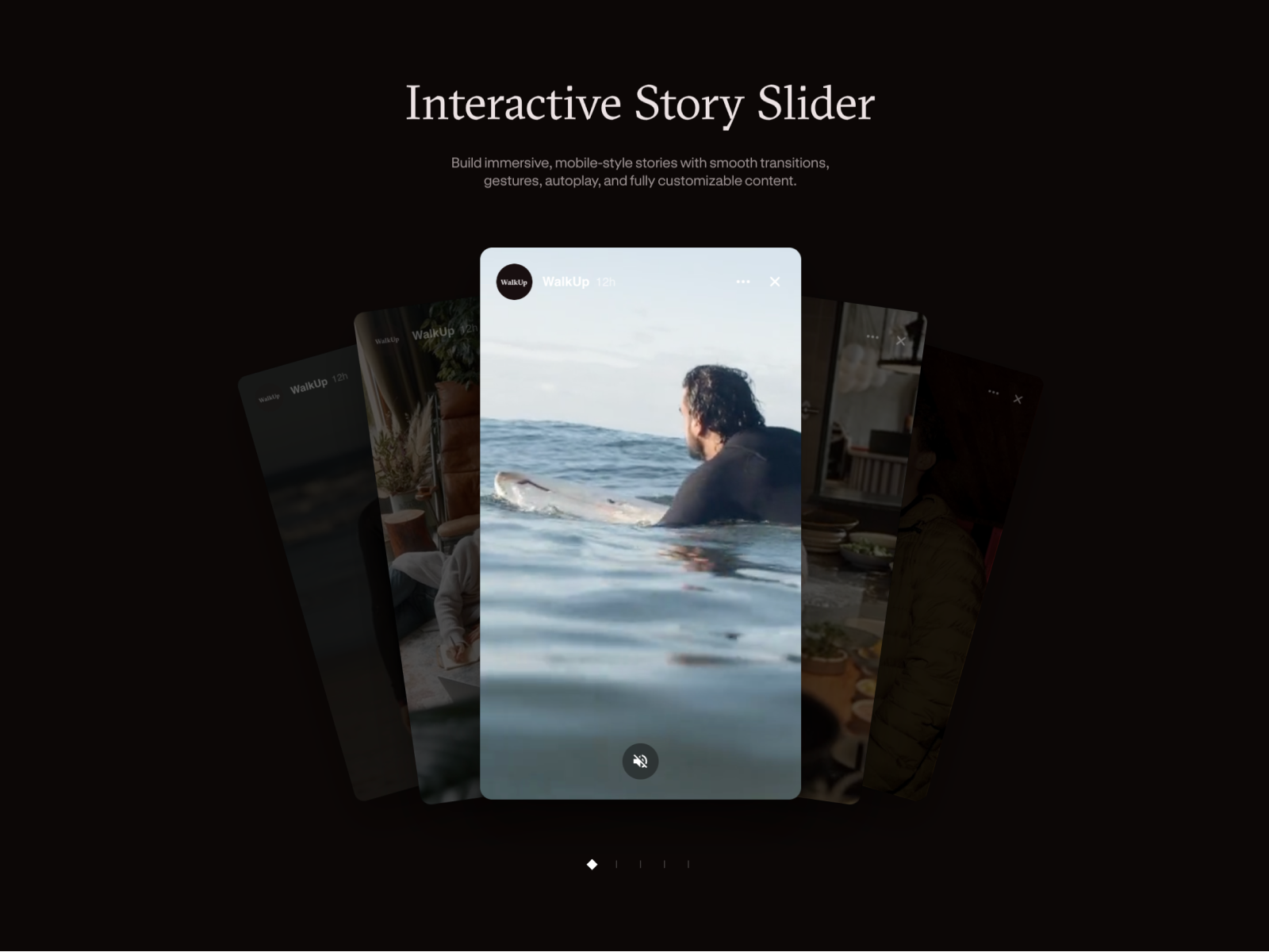 Interactive Story: Premium Carousels Component by d8d GmbH