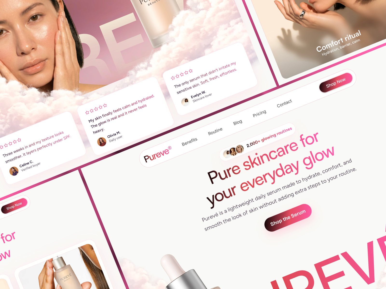 Purevé: Free Ecommerce Website Template by Synack Studio