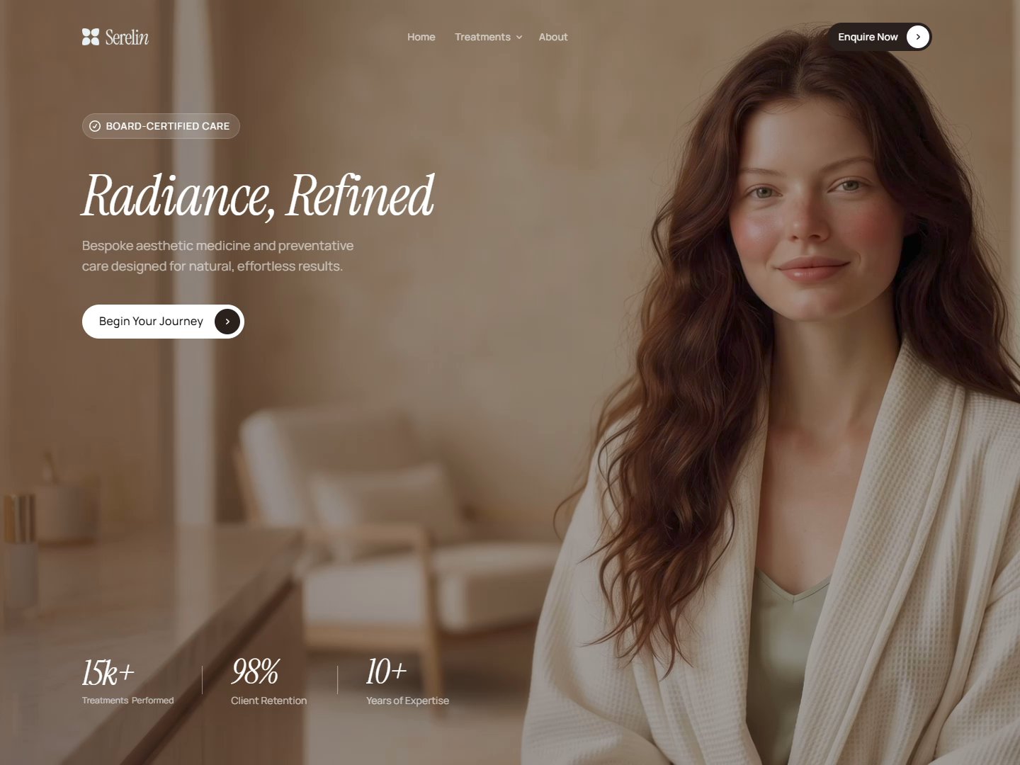 Serelin: Responsive Health Website Template by Shouvik Biswas