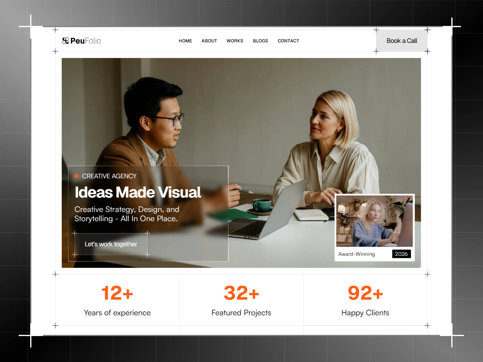 Peufolio: Free Portfolio Website Template by Anayatul Islam