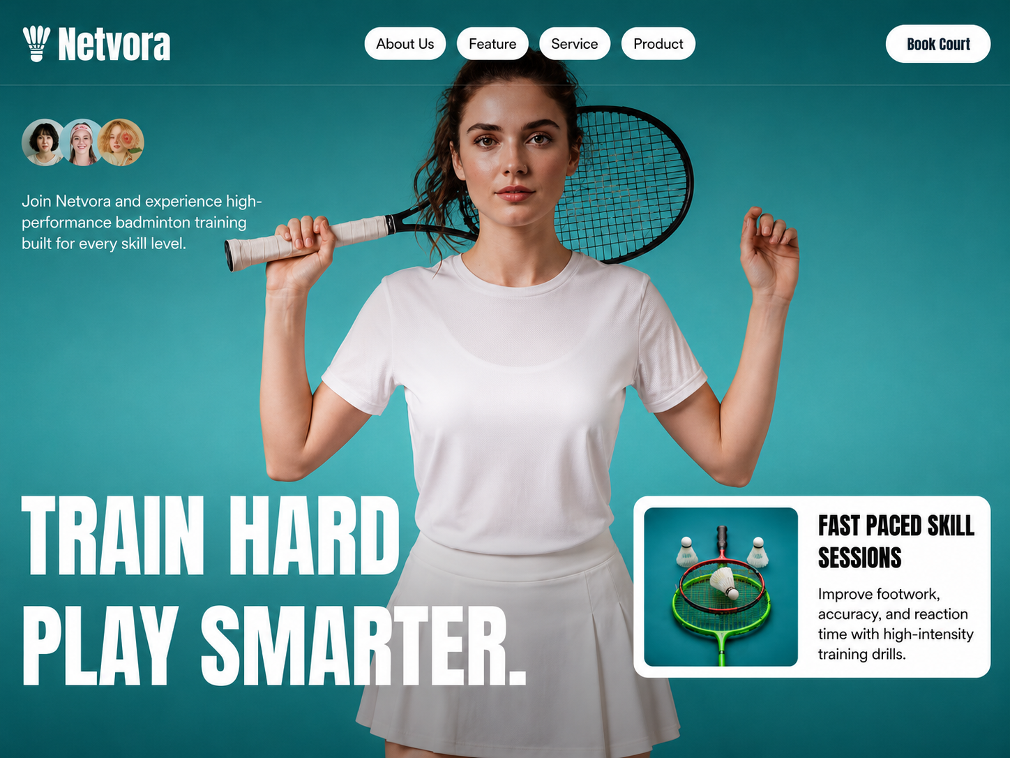 Netvora: Free Landing Page Website Template by Framerbucket