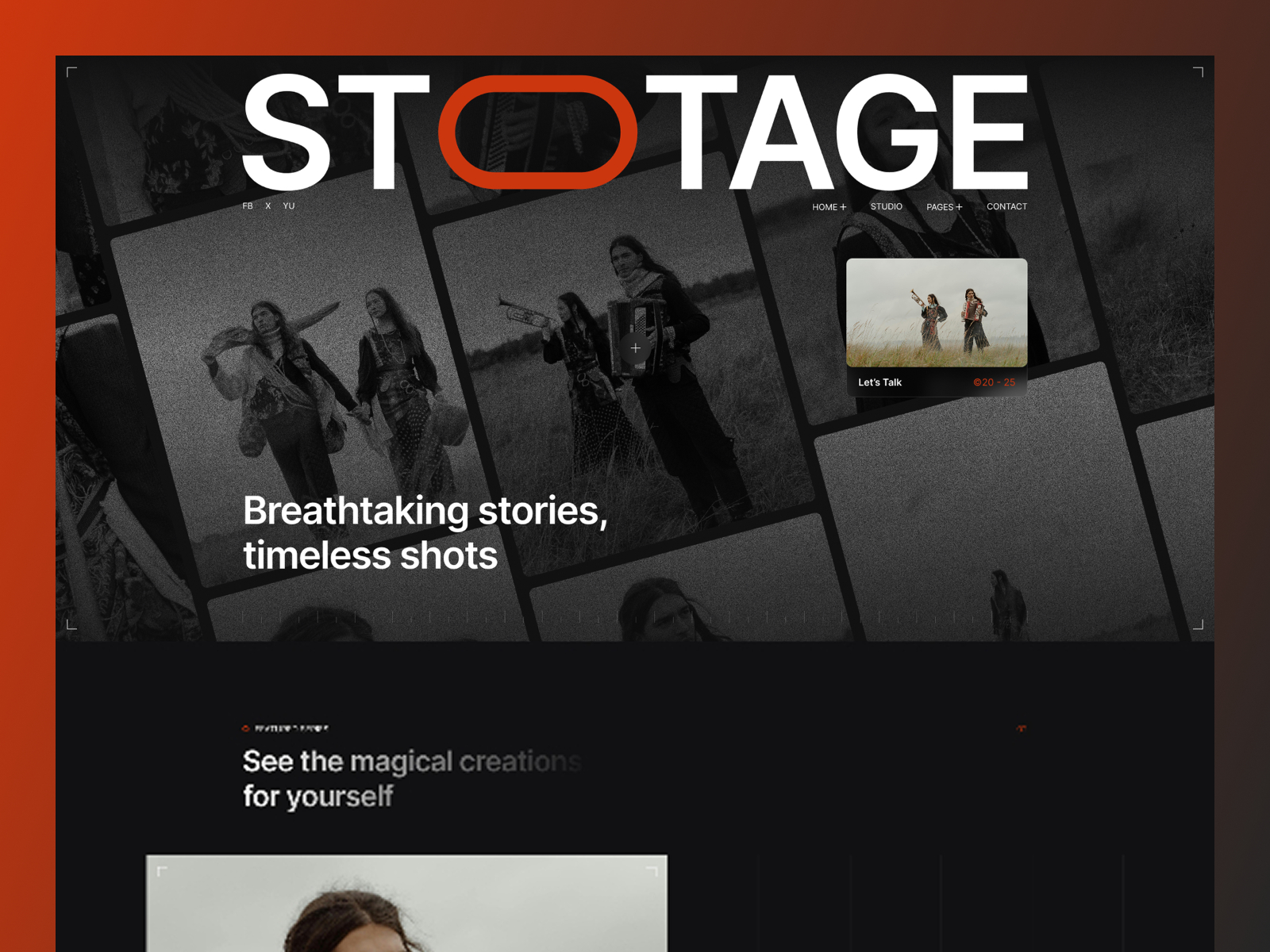 Stotage: Responsive Photography Website Template by Mezario