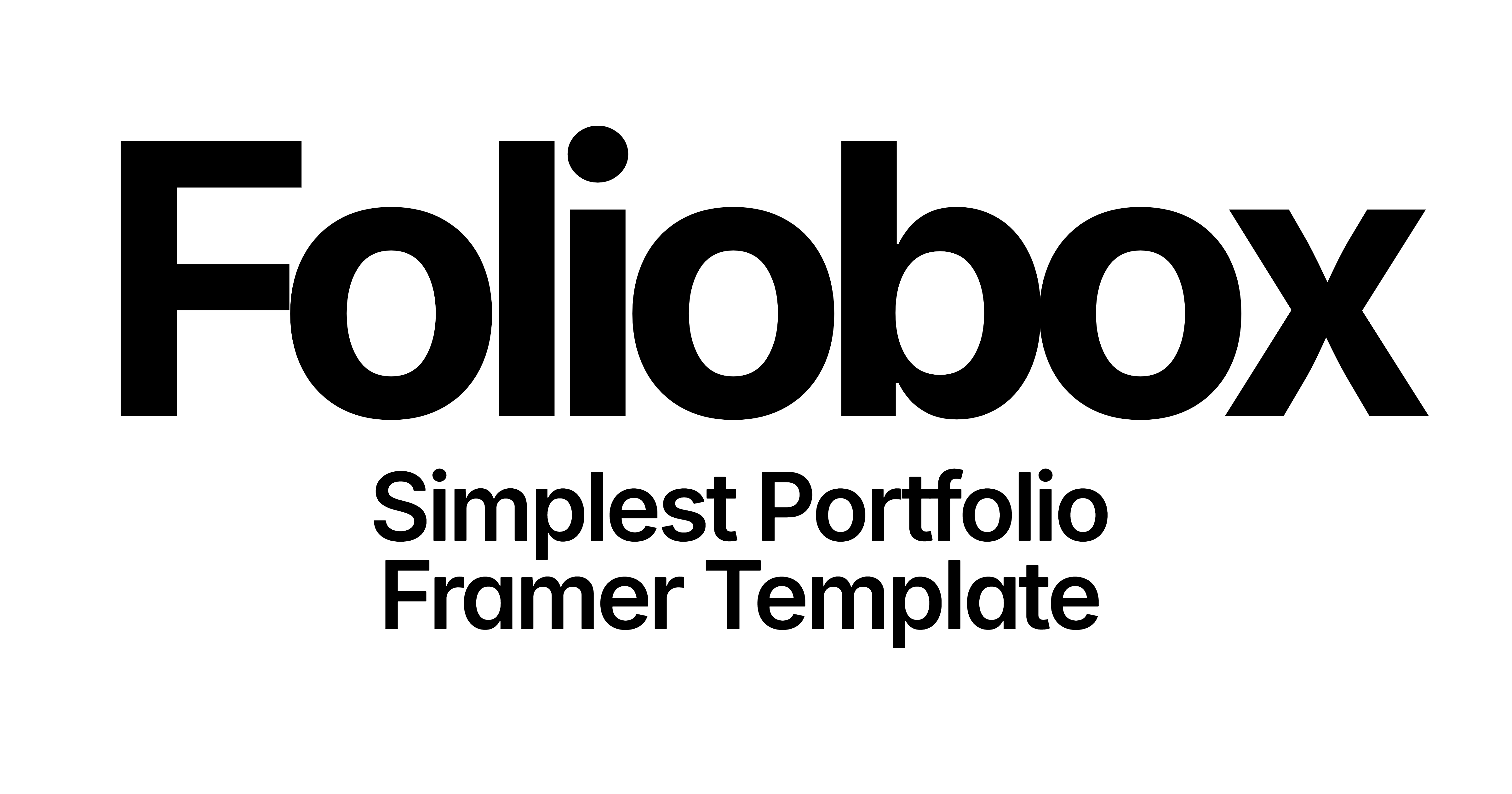 Foliobox - Simplest Portfolio Template.