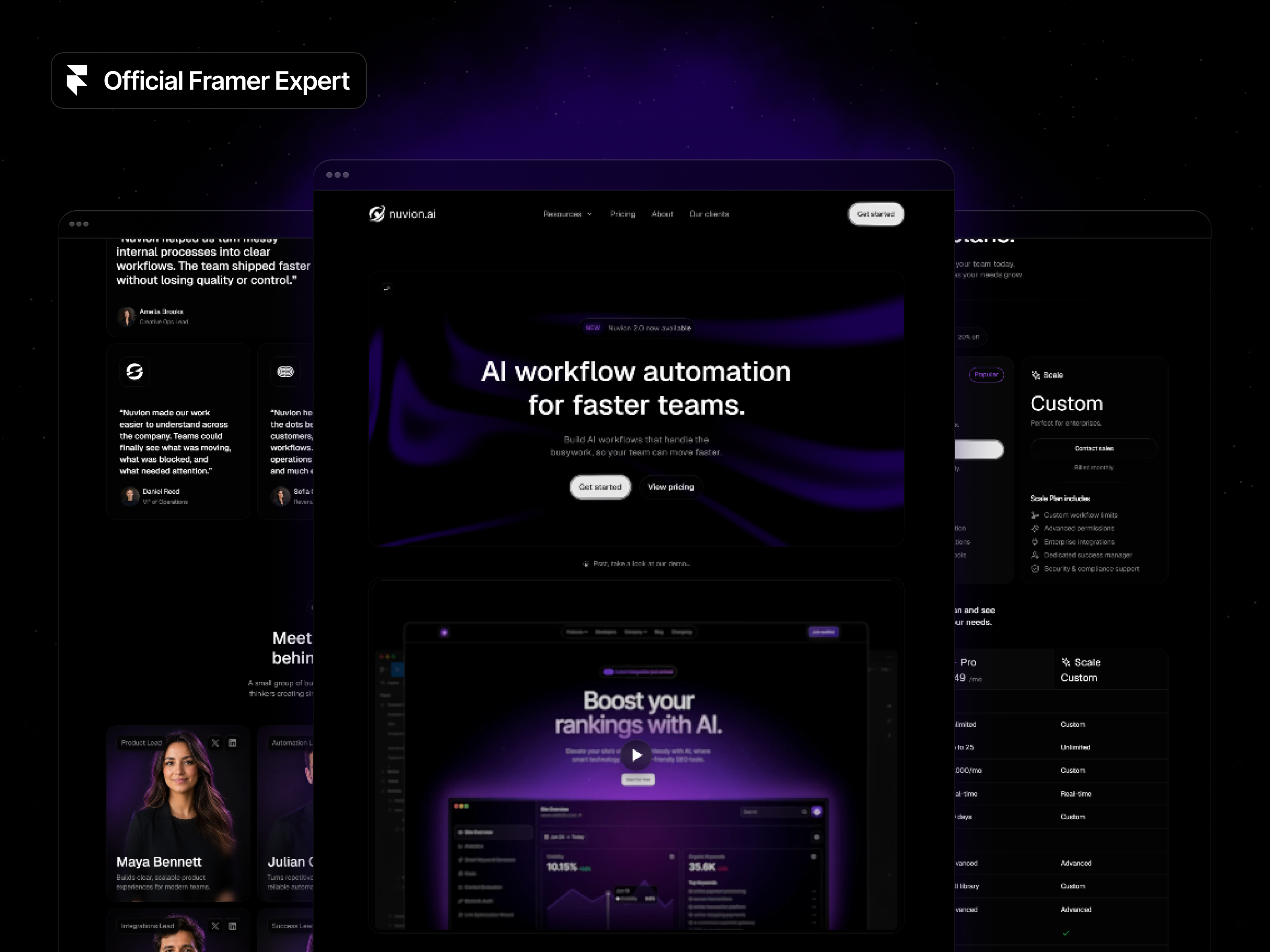 Nuvionai: Responsive AI Website Template by Alberto Horbaci