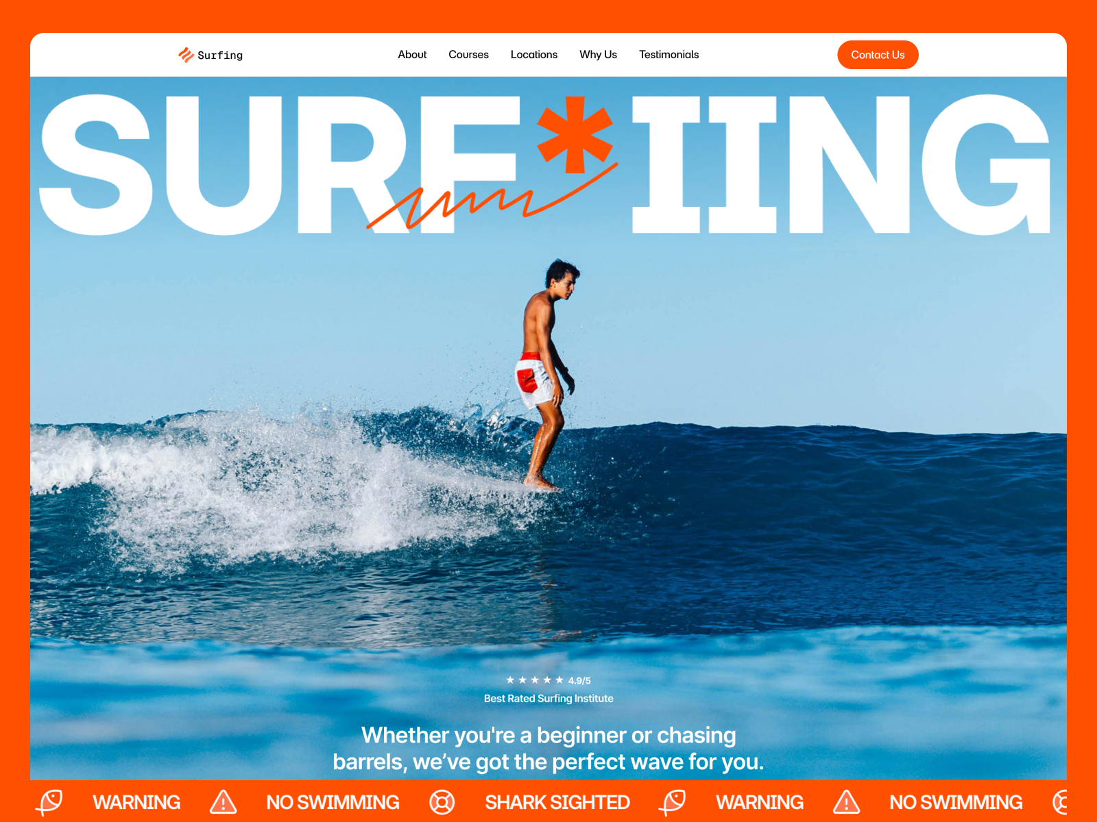 Surfing: Free Coaching Website Template by Shah Rukh Qureshi