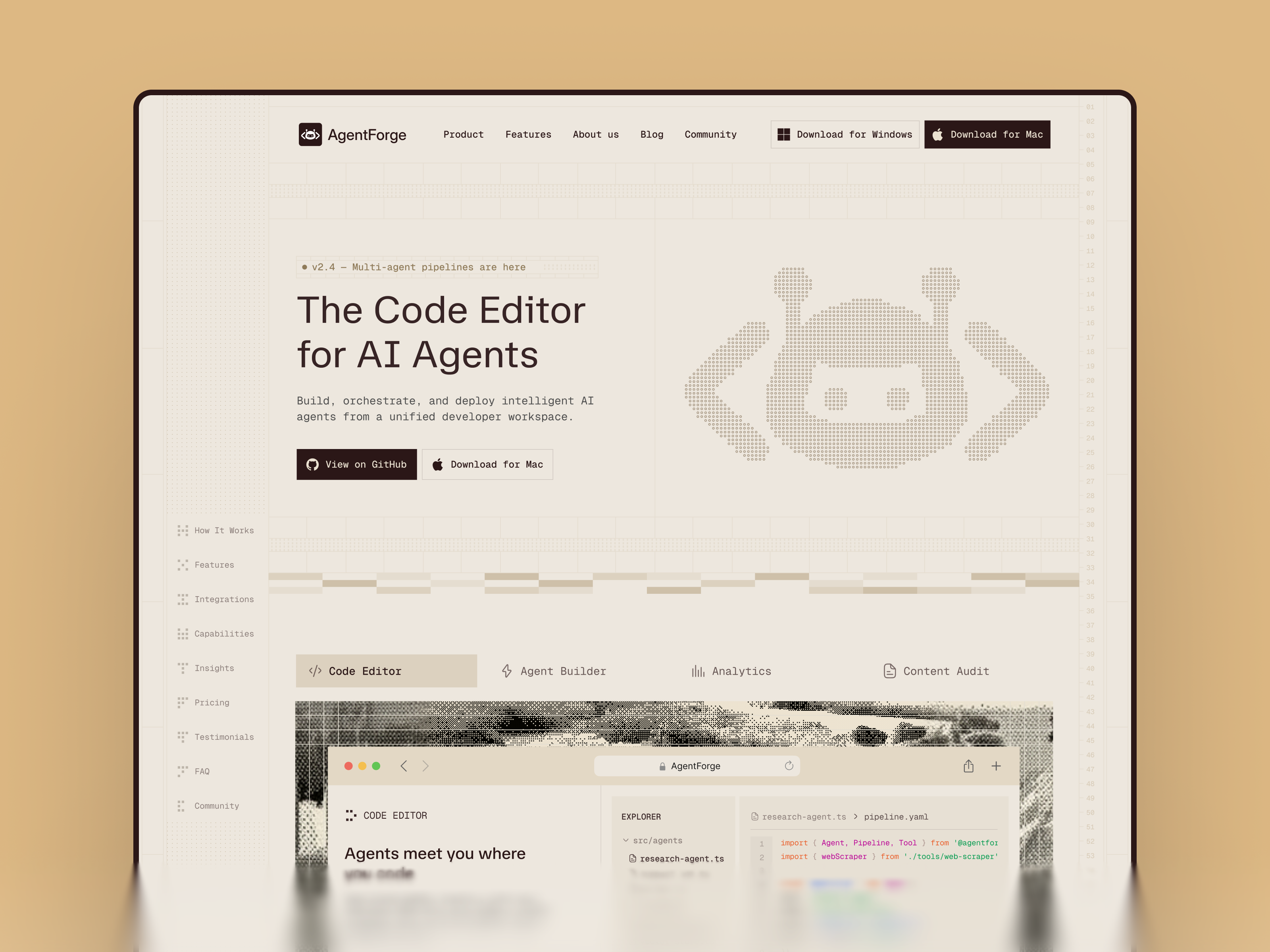 Agentforge: Free AI Website Template by Gr8r Themes