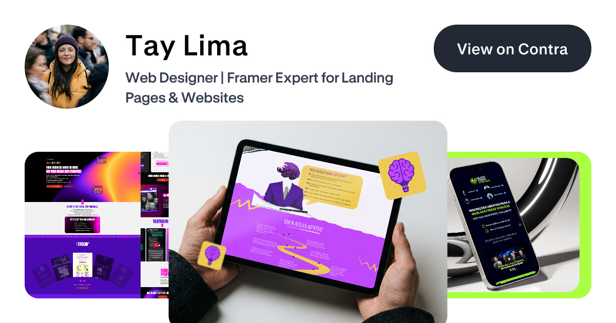 Tay Lima - Creative Designer | Contra