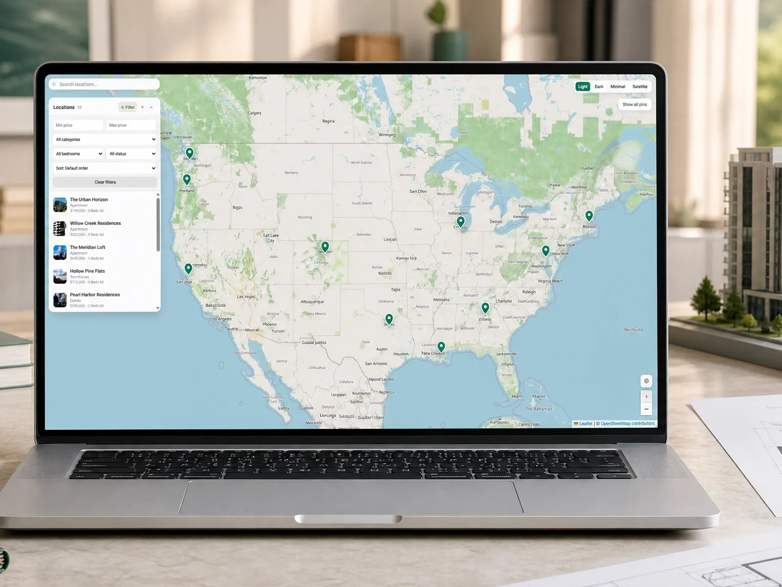 Map Locator CMS — Component for Framer