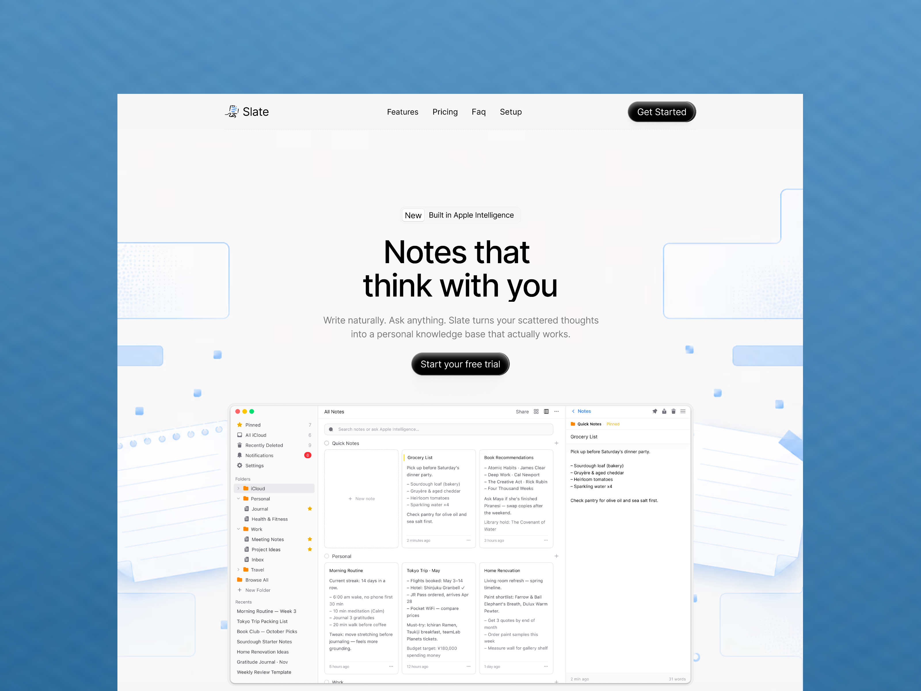 SlateAi: Responsive AI Website Template by Mridul Joshi