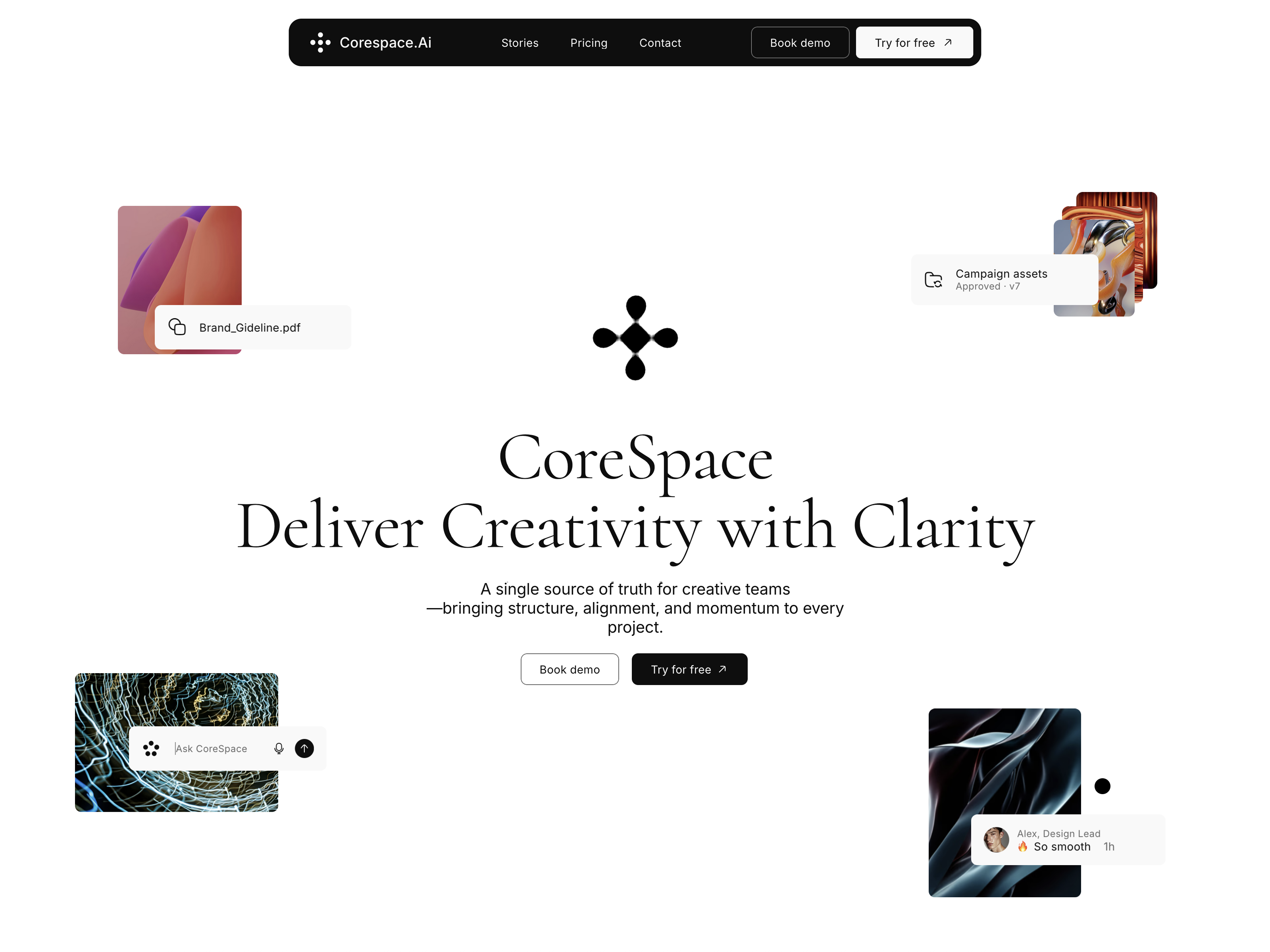 CoreSpace — Free Website Template for Framer