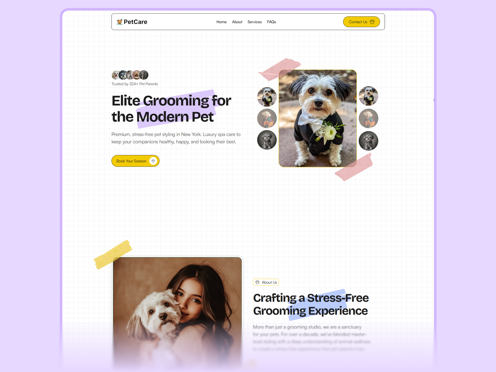 Petcare: Responsive Health Website Template by Anayatul Islam