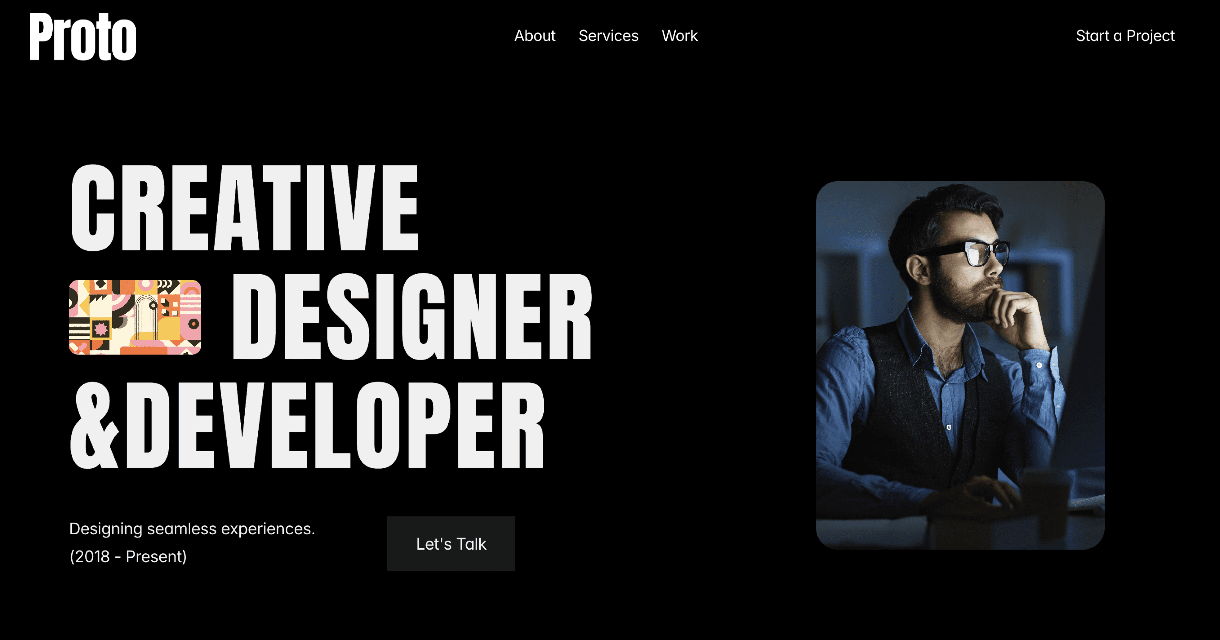 Proto - Creative Personal Portfolio & Agency