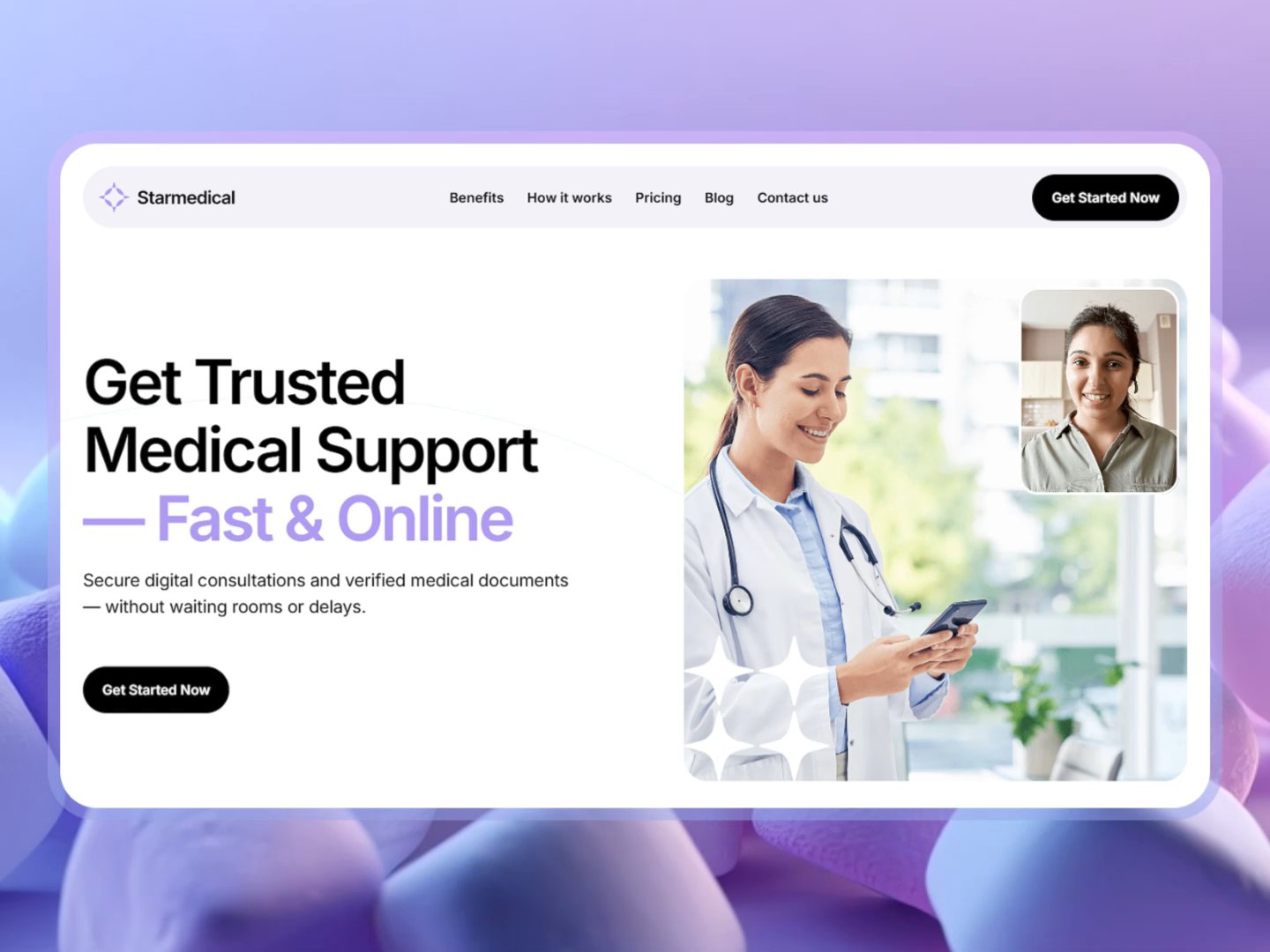 Starmedica : Responsive Health Website Template by Nikita Shabunko