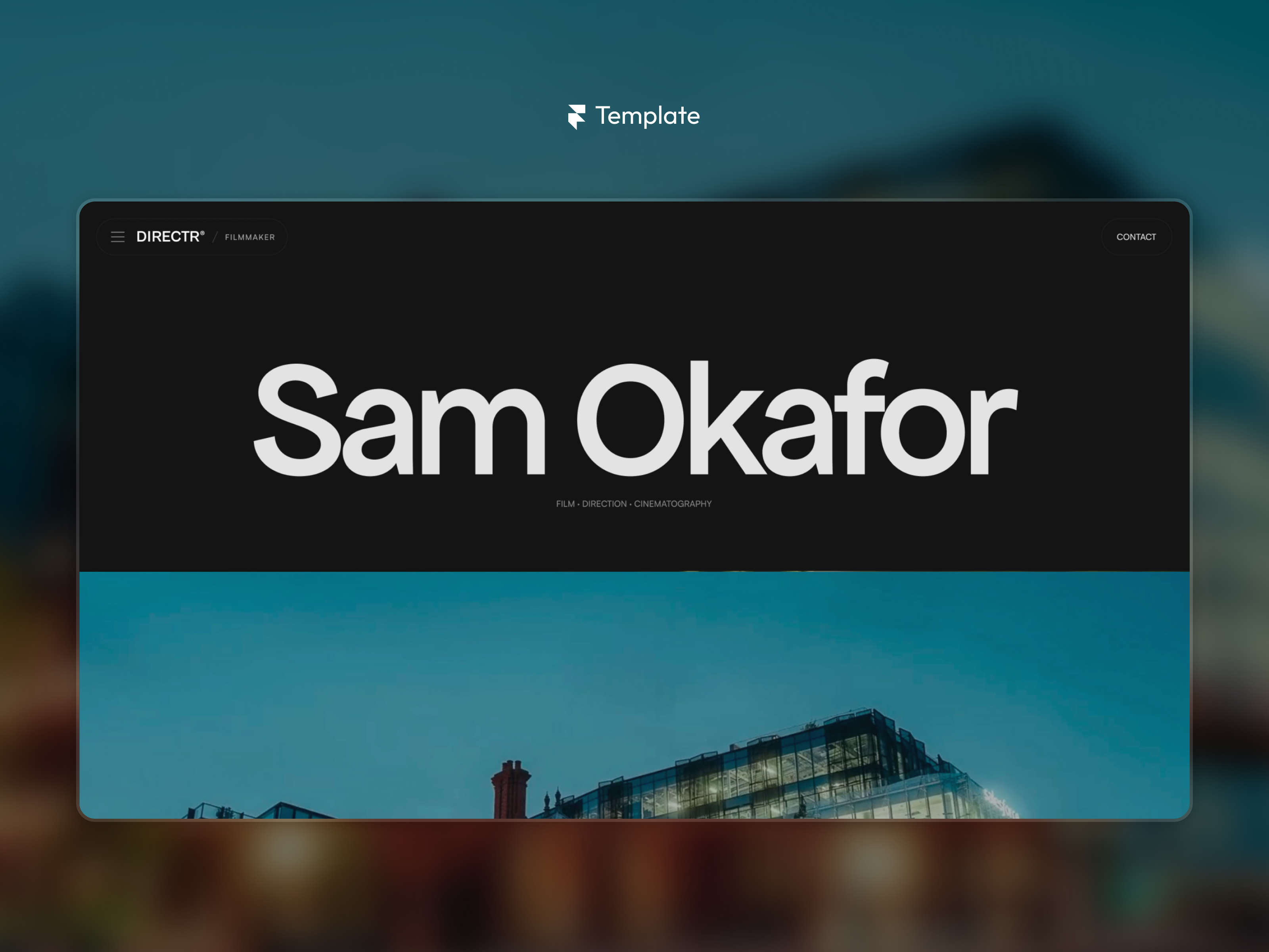 Directr: Free Portfolio Website Template by Slava Burian