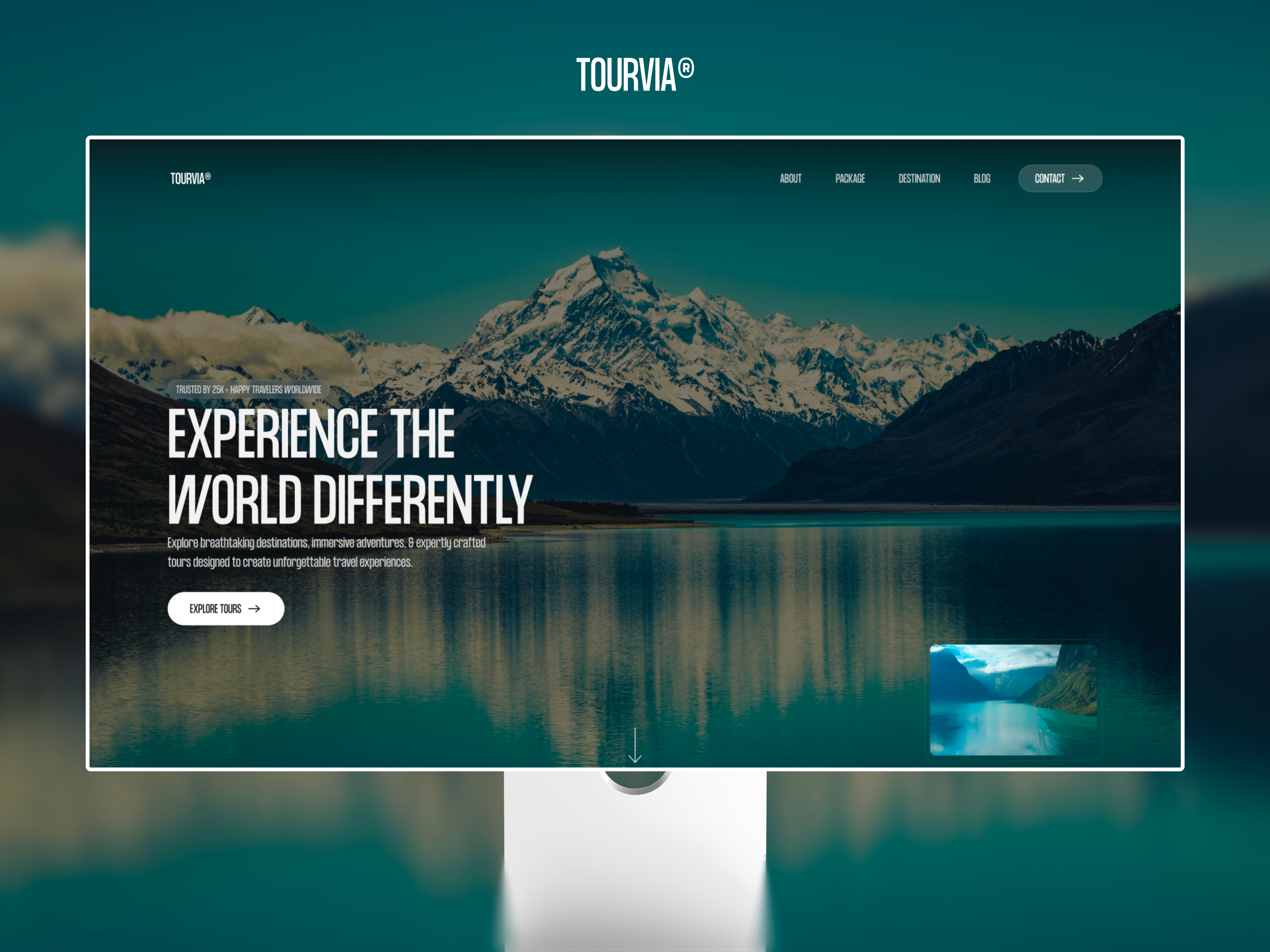 Tourvia Website — Free Website Template for Framer