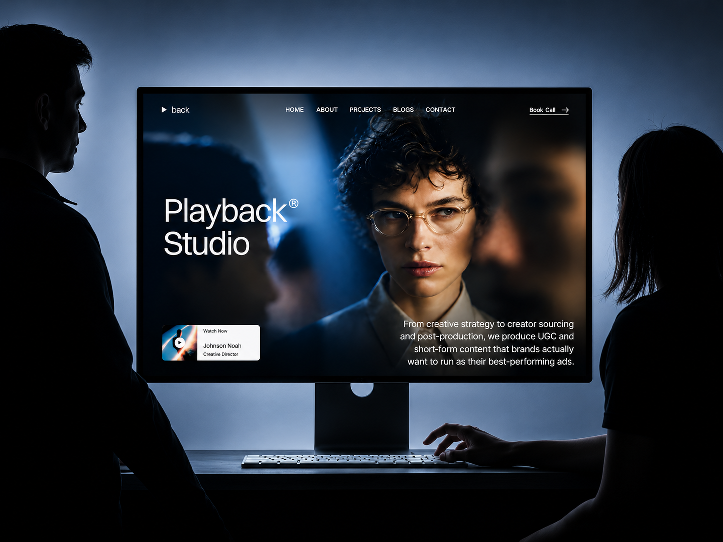 Playback studio: Free Agency Website Template by Danixo Studio