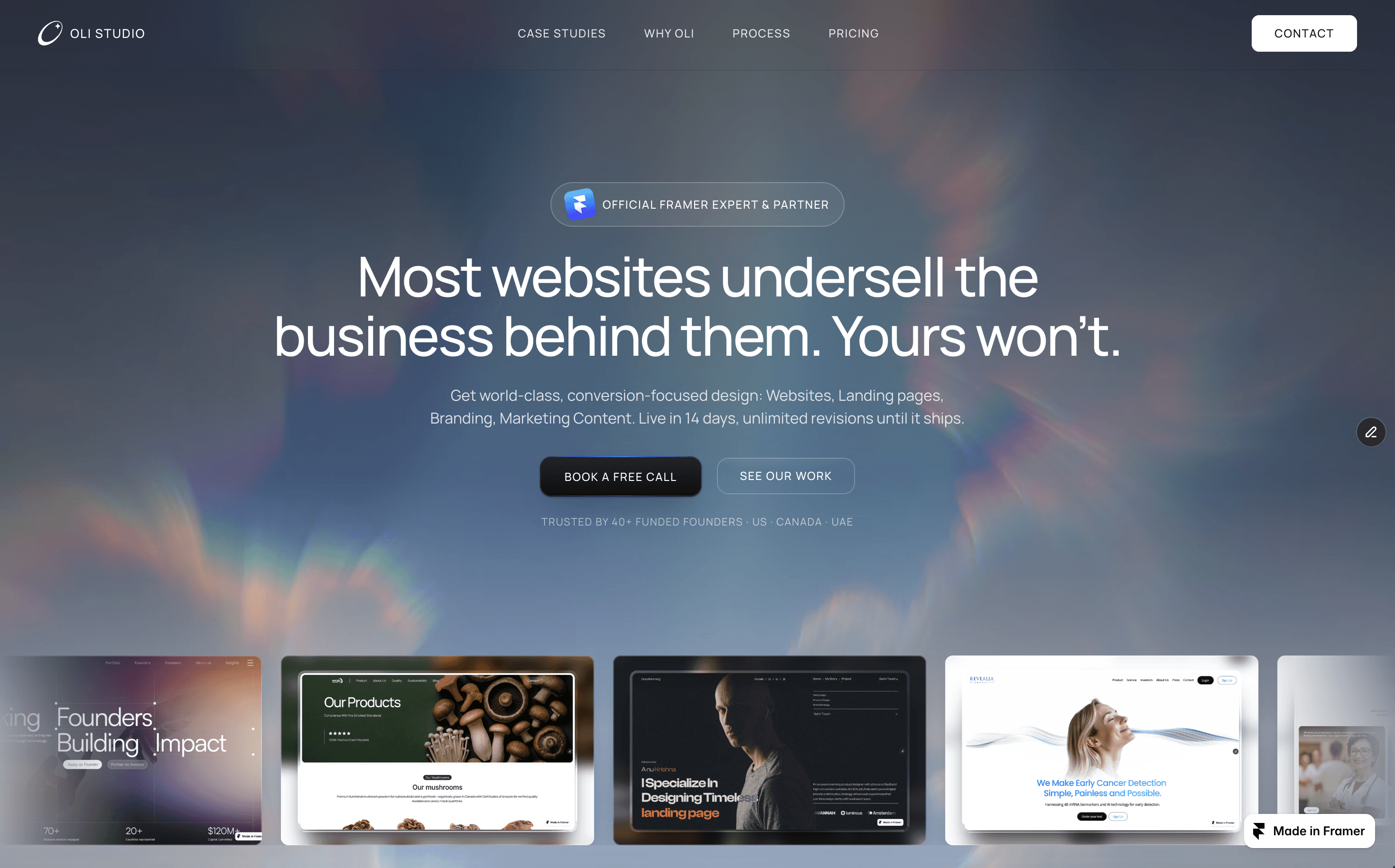 Oli Studio - Conversion-Focused Design for Founders