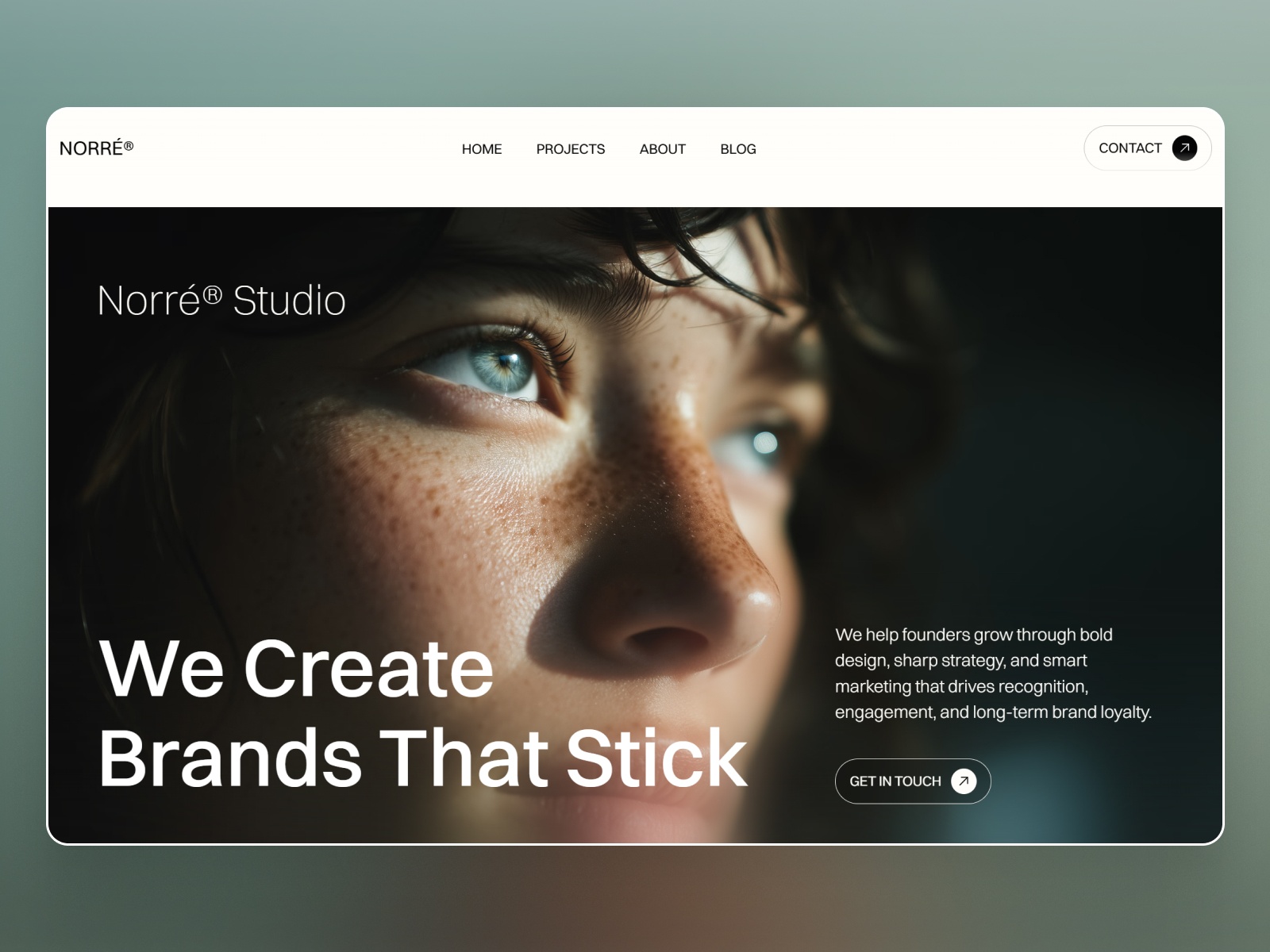 Norré: Free Agency Website Template by Georgi Valkov