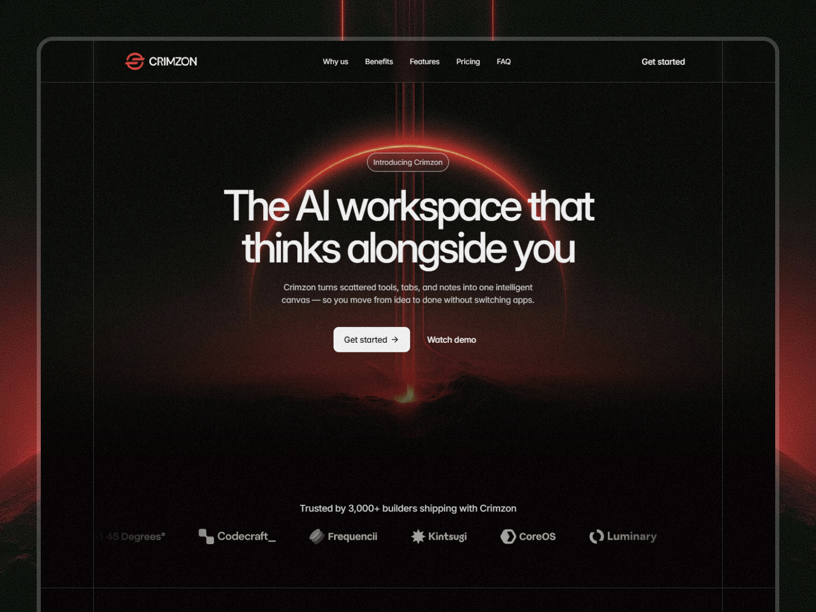 Crimzon: Free AI Website Template by Svaco — Framer Marketplace