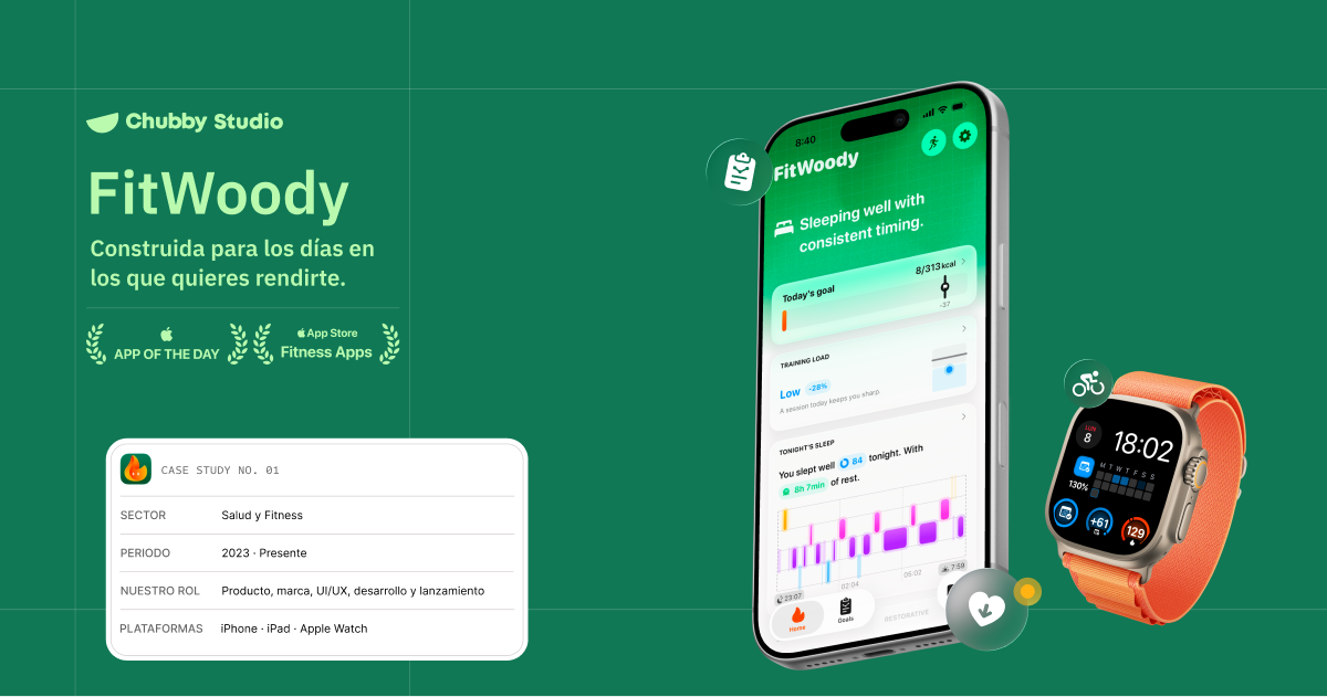 FitWoody Β· Case study Β· Chubby Studio