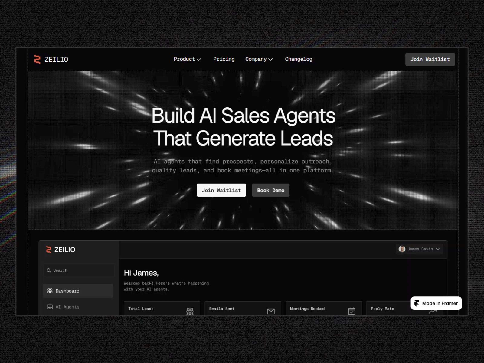 ZEILIO: Responsive AI Website Template by Faris  — Framer Marketplace
