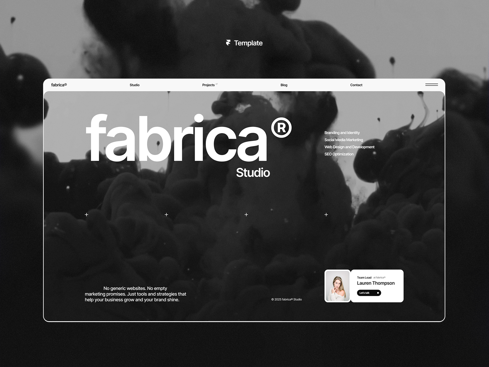 Fabrica: Responsive Portfolio Website Template by Anatolii Dmitrienko