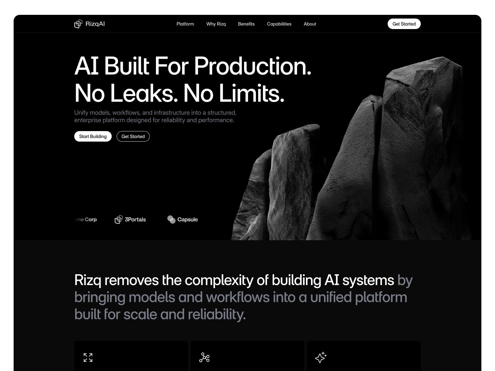 Rizq: Responsive AI Website Template by Shah Rukh Qureshi