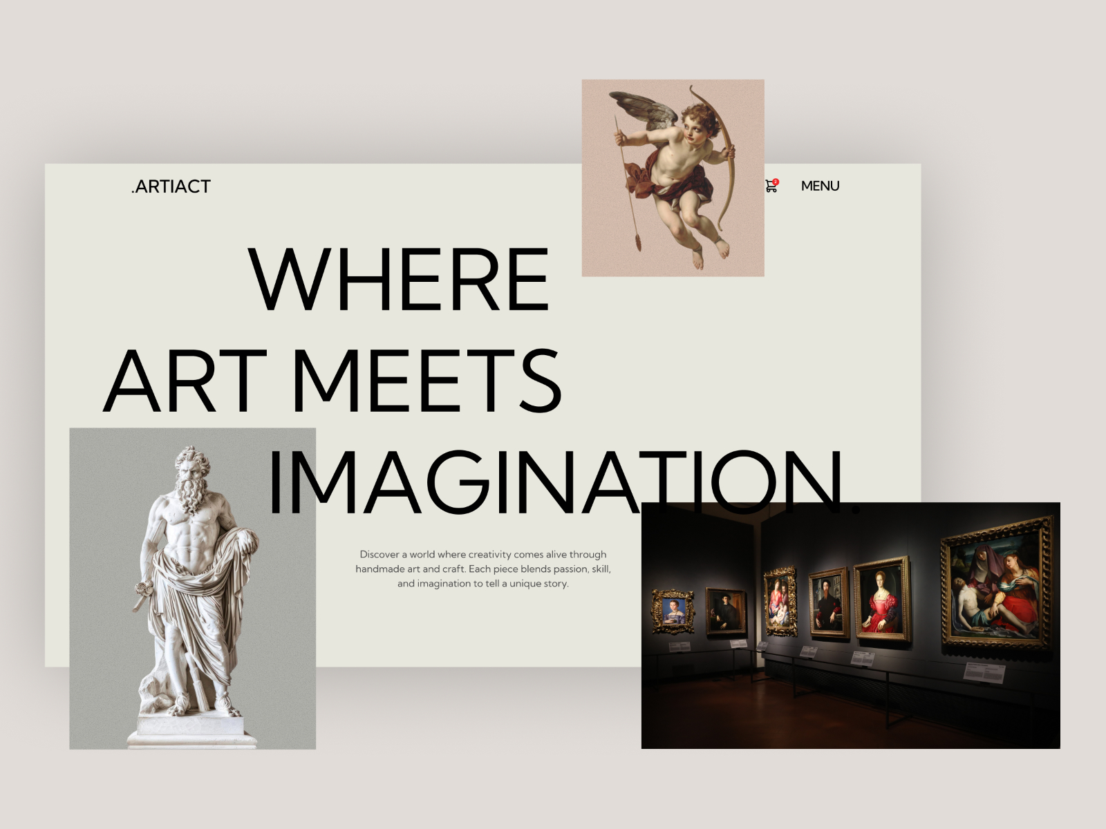 ARTIACT: Responsive Art & Design Website Template by Mezario