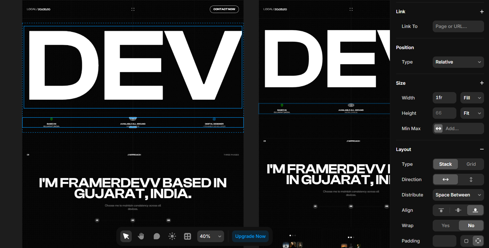 FRAMER DEVV | Home