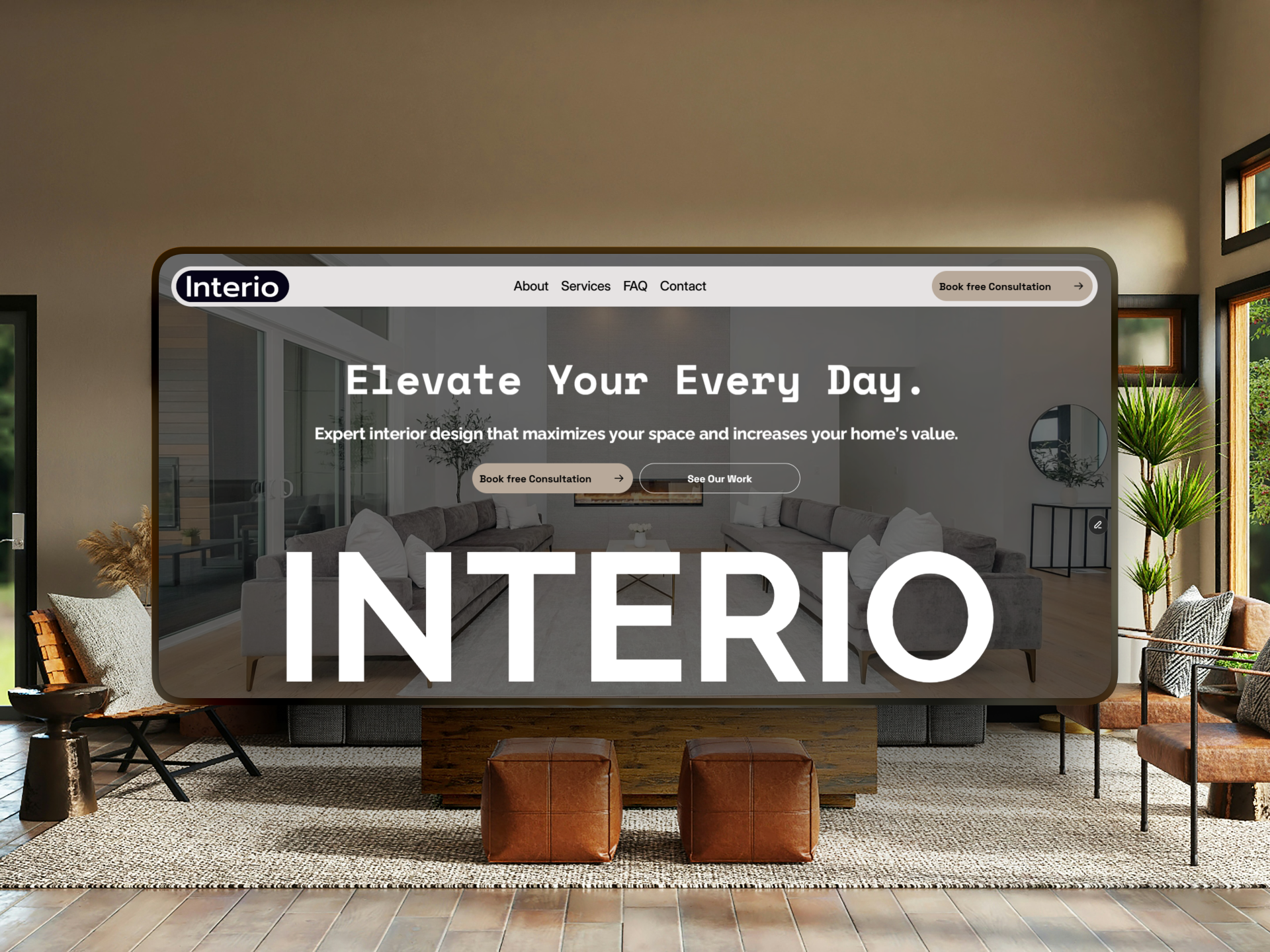 Interio Studio: Free Real Estate Website Template by Hamza Khan