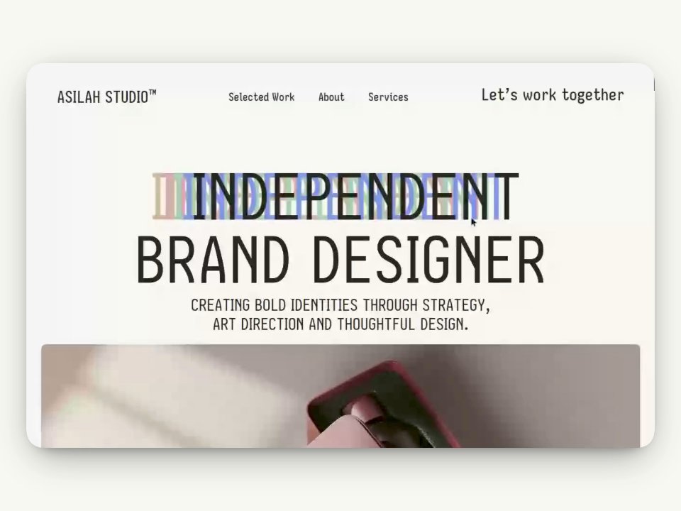 Asilah Studio™: Free Portfolio Website Template by Sara Arhune