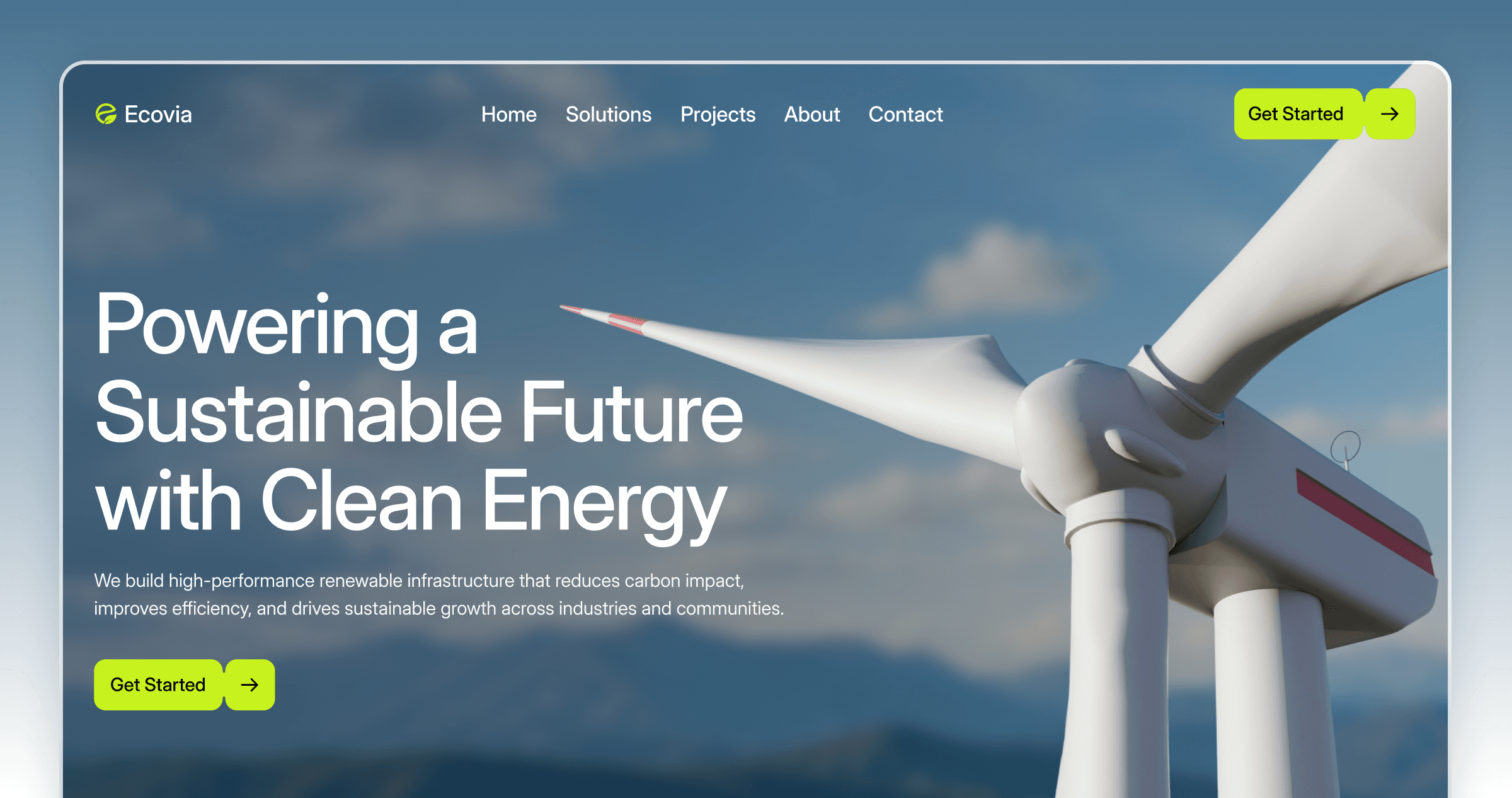 Ecovia – Sustainability & Green Business Framer Template