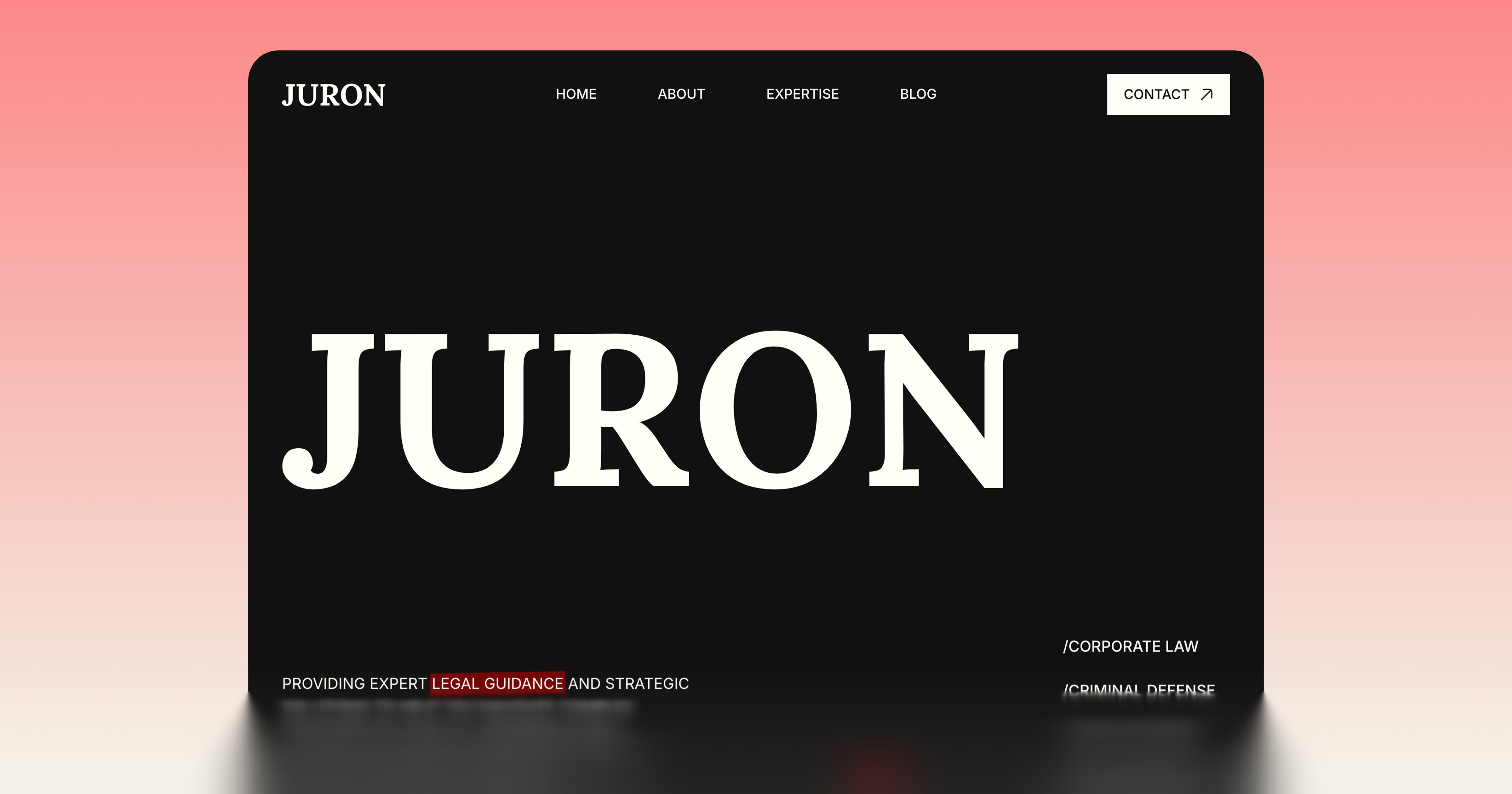 Juron – Premium Legal Advisory Framer Template