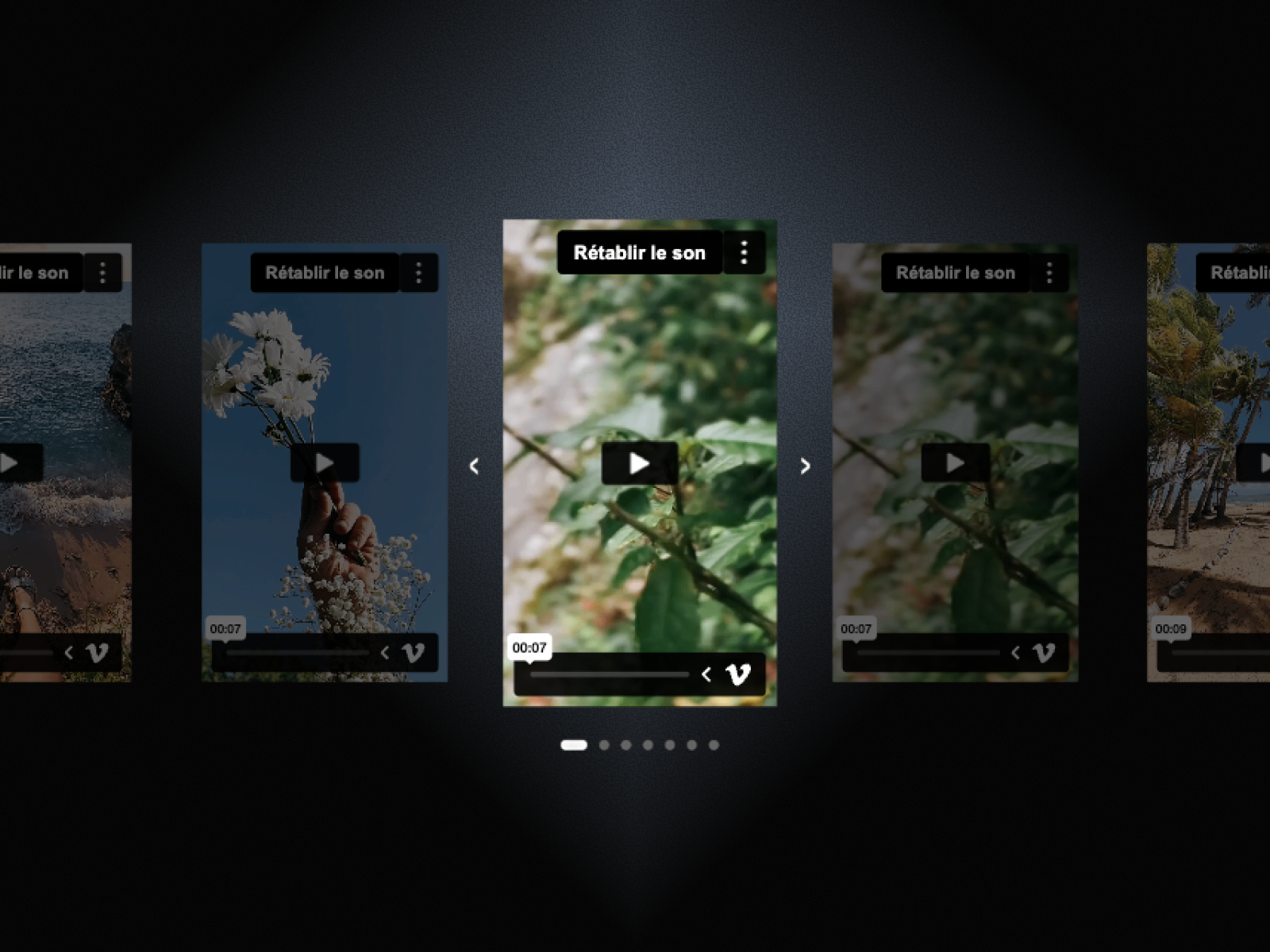 Video Carousel Links: Free Carousels Component by Maēlys Brunet