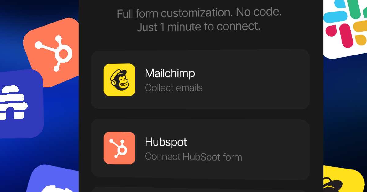 Connect Framer Forms to HubSpot, Mailchimp & Any CRM | Framer Forms Connect