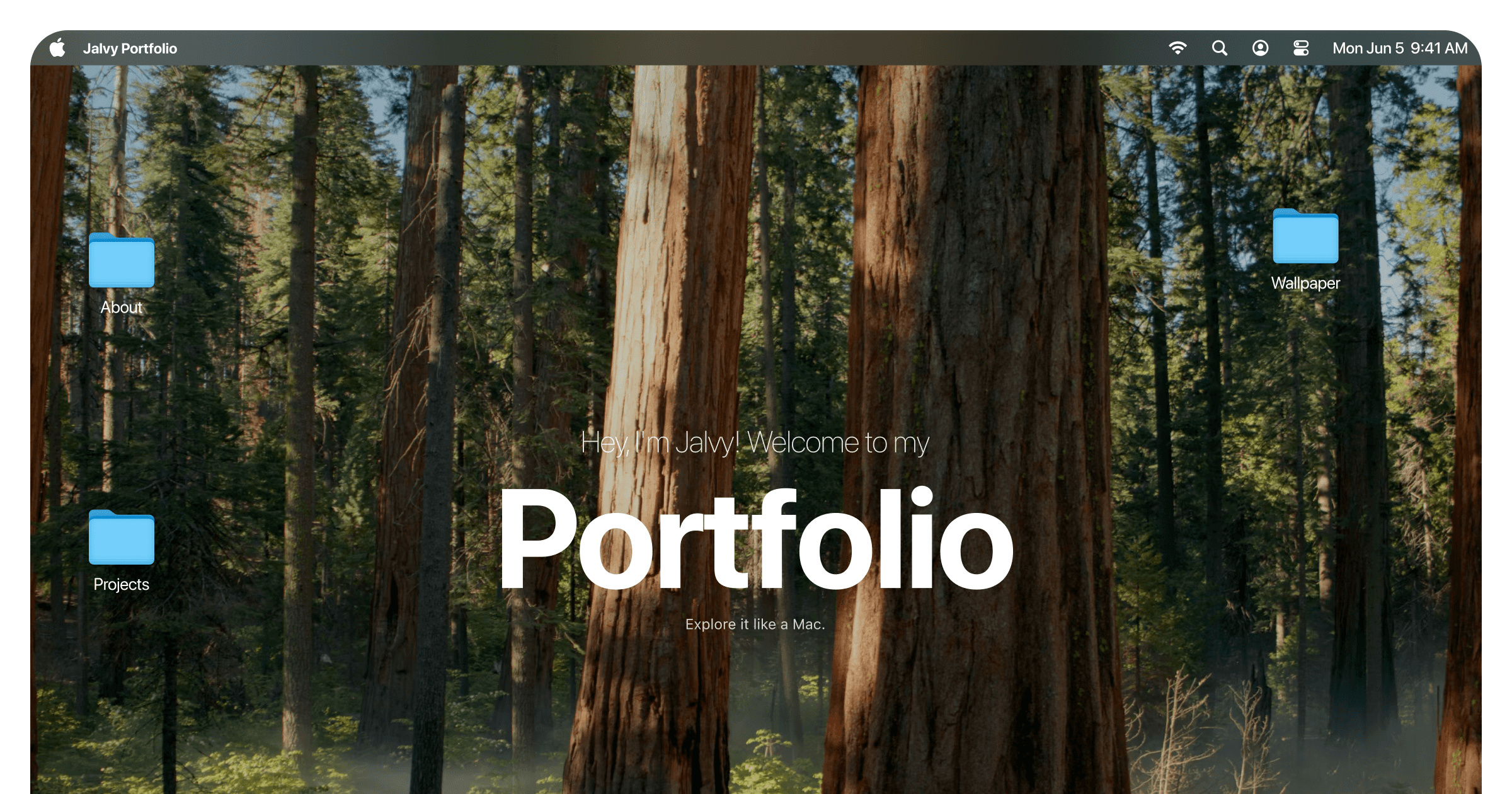 PortOS - MacOS Portfolio Experience