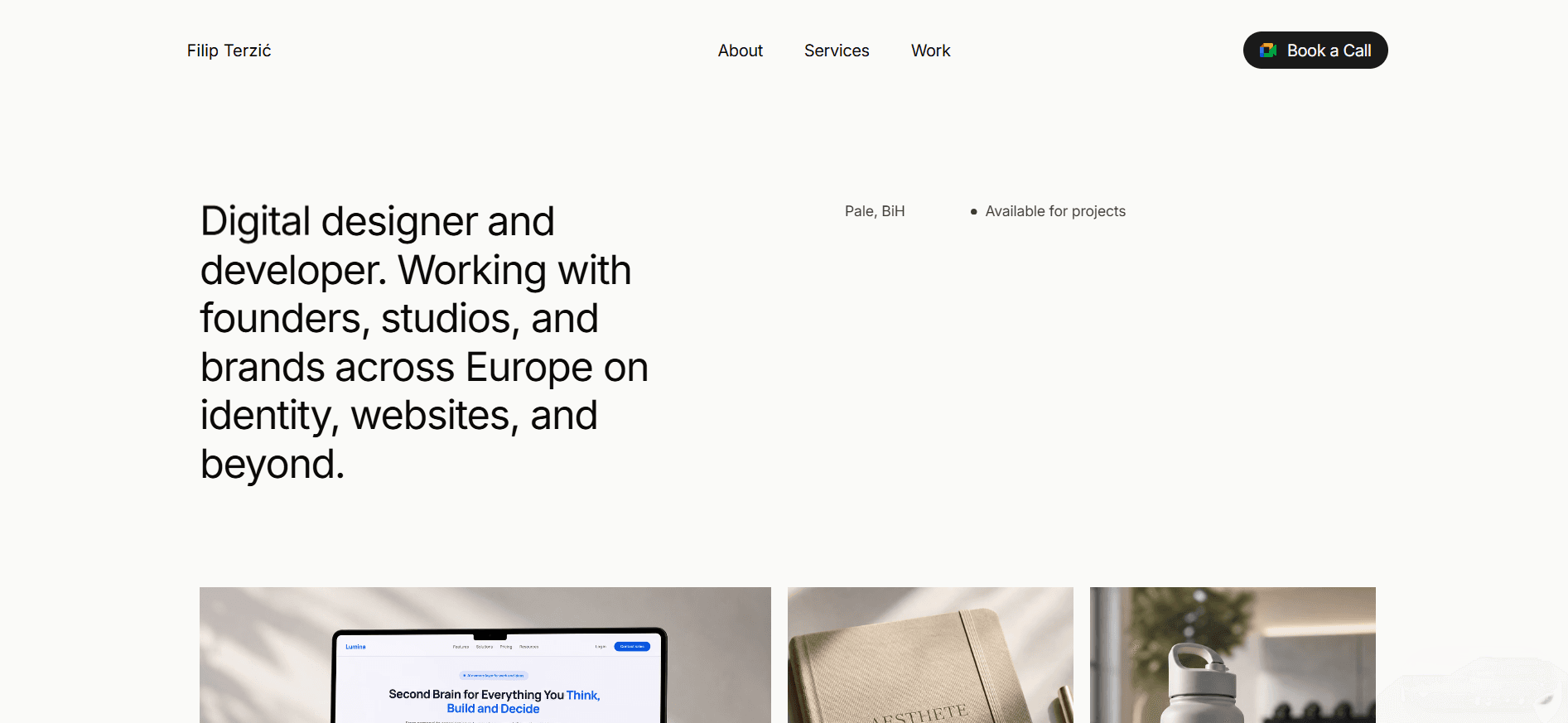 Filip Terzić— Creative & Product Designer 