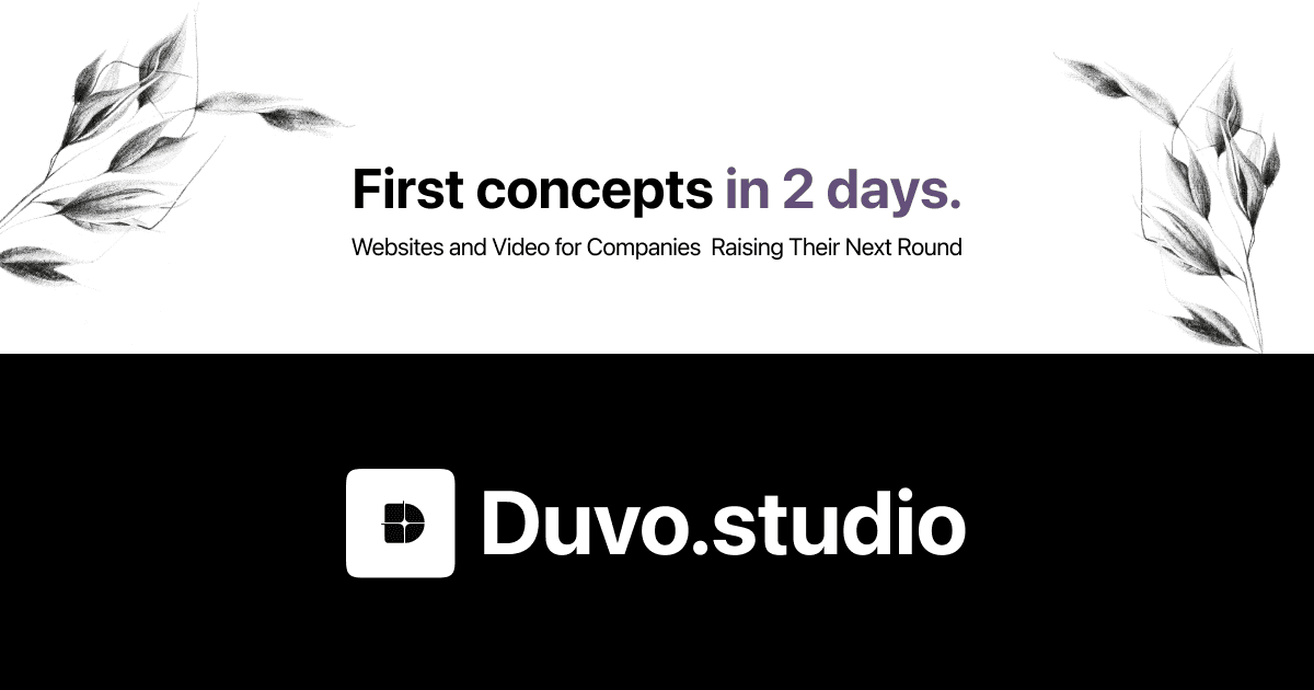 Duvo Studio — Motion & Websites for B2B