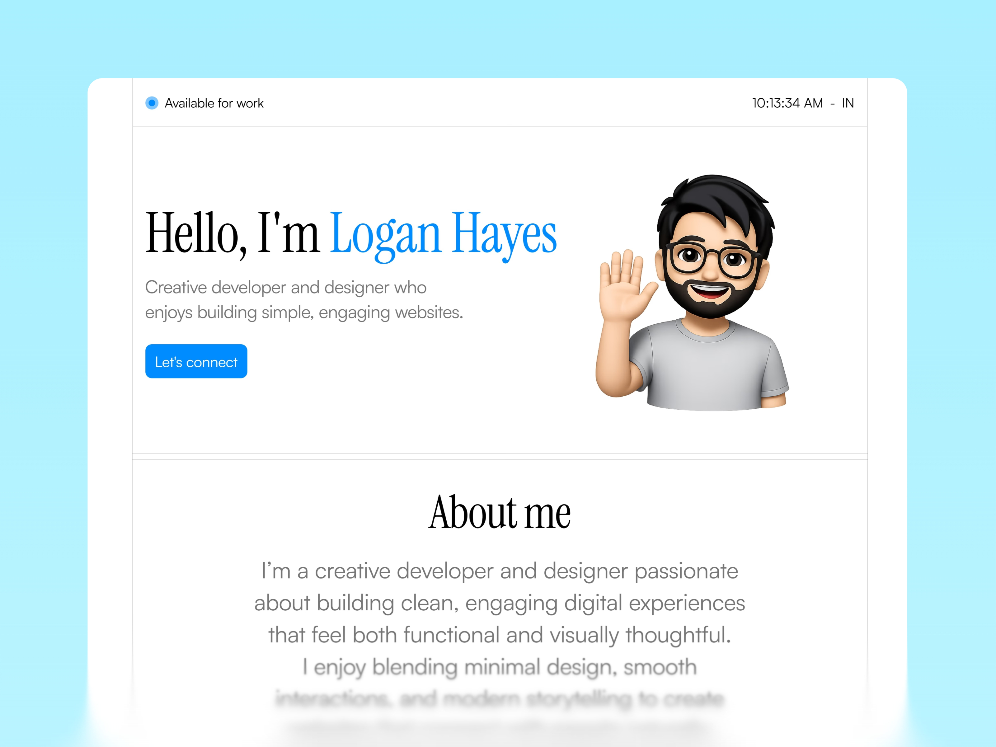 Logan — Free Website Template for Framer