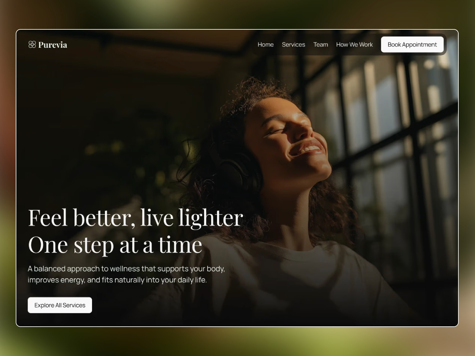 Purevia: Free Health Website Template by Hammad Arif