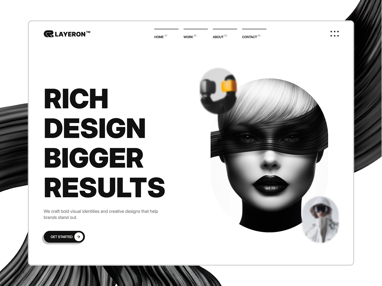 Layeron: Responsive Portfolio Website Template by Daison