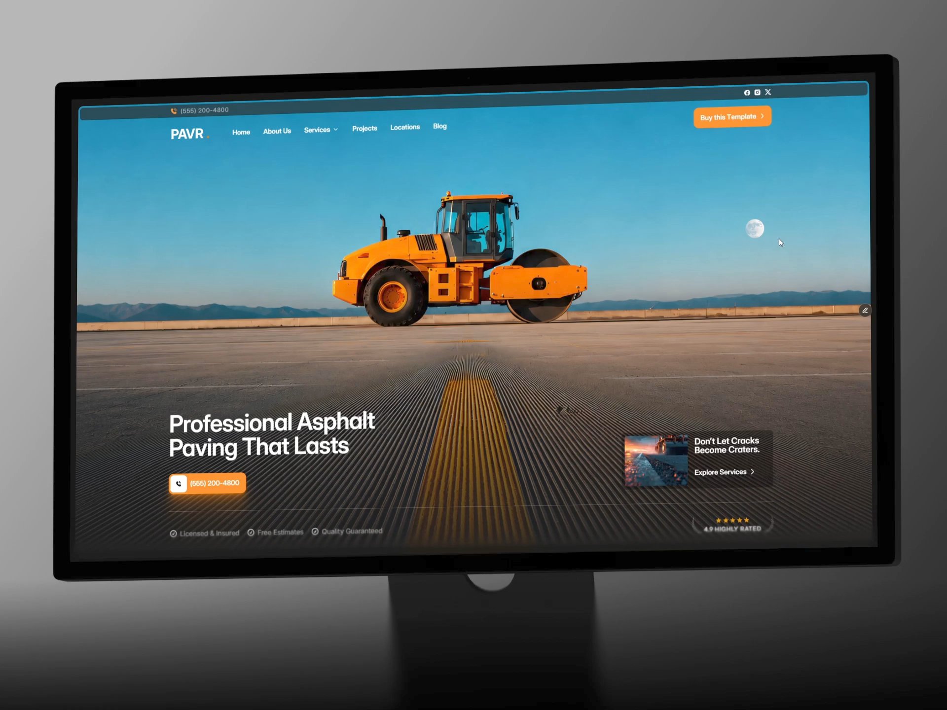 PAVR: Responsive Architecture Website Template by M Suleman