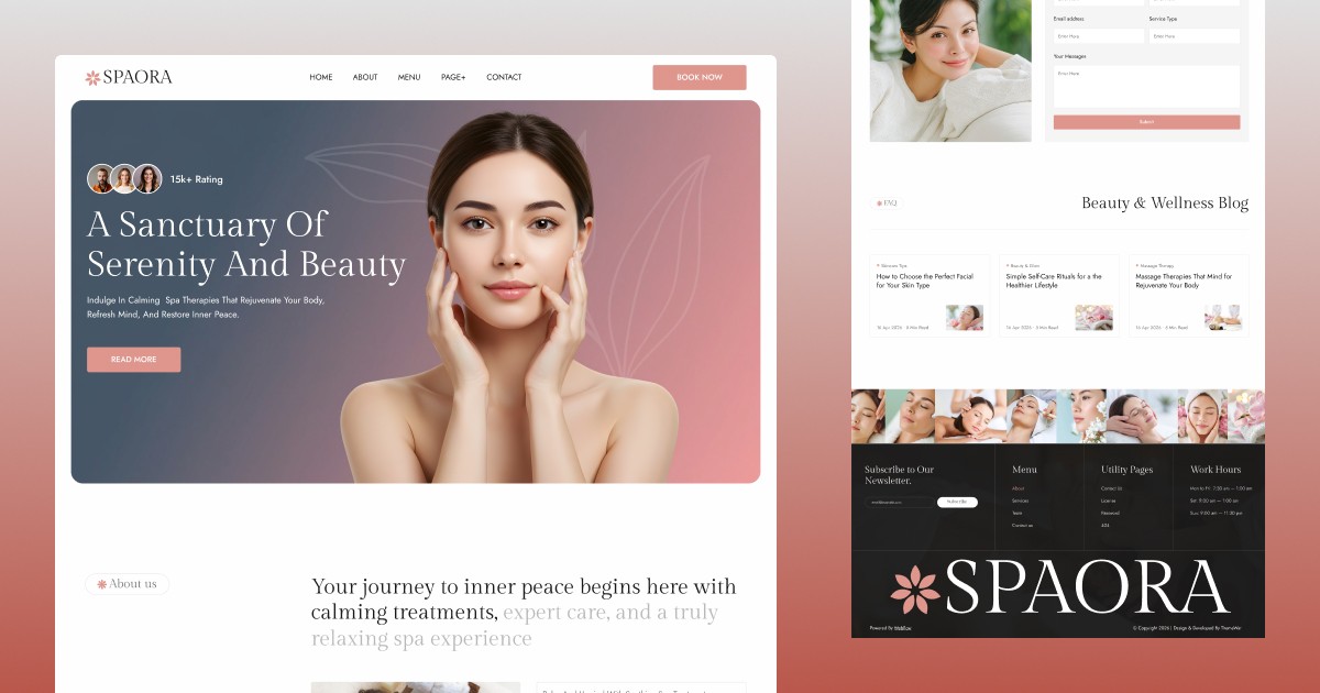 Sapora — Spa & Beauty Template