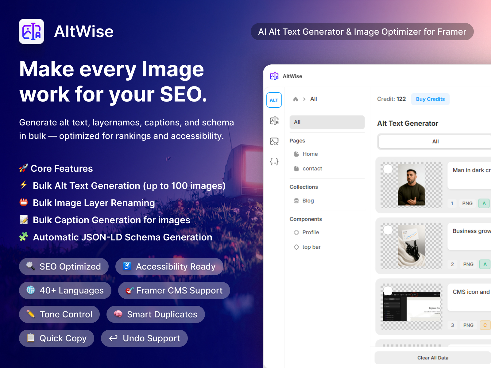AltWise: AI Plugin by yagnesh pipariya — Framer Marketplace