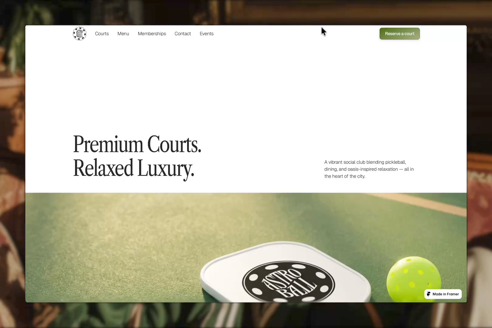 Astroball: Free Restaurant Website Template by Gabe Amaya