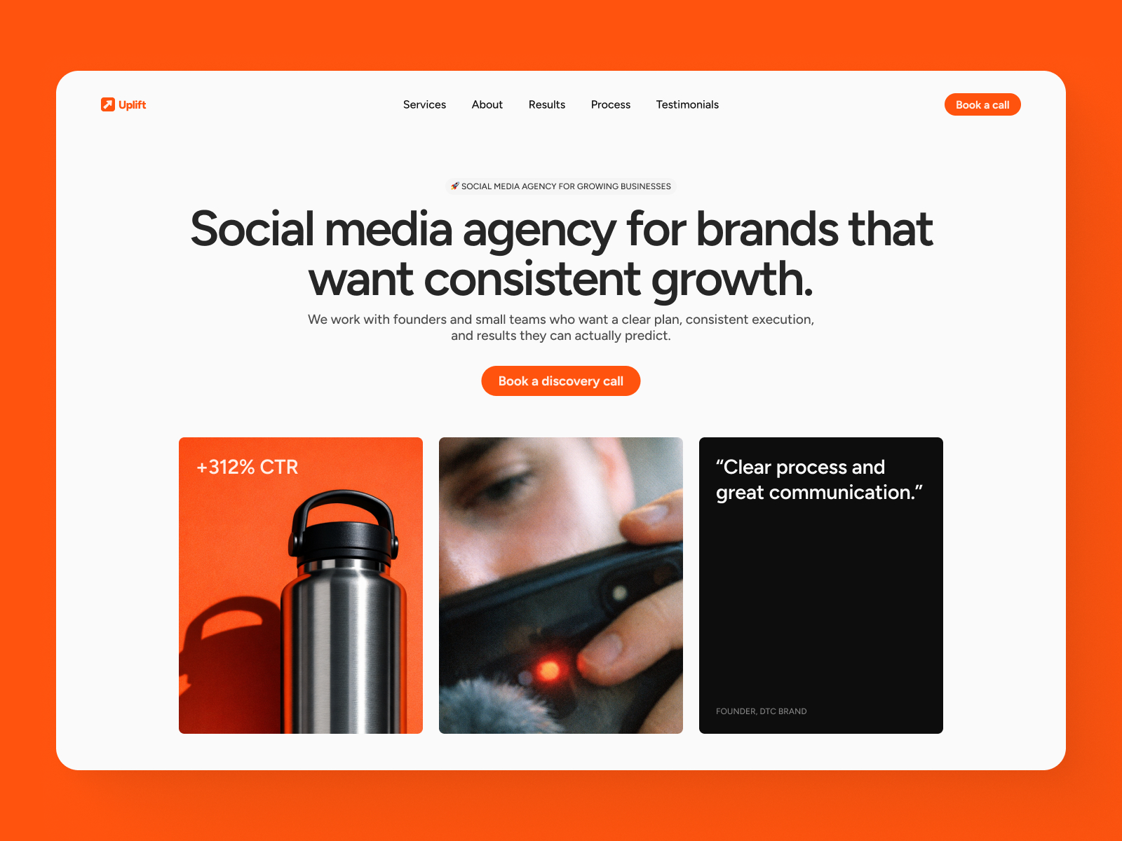 Uplift: Free Portfolio Website Template by Kuba — Framer Marketplace