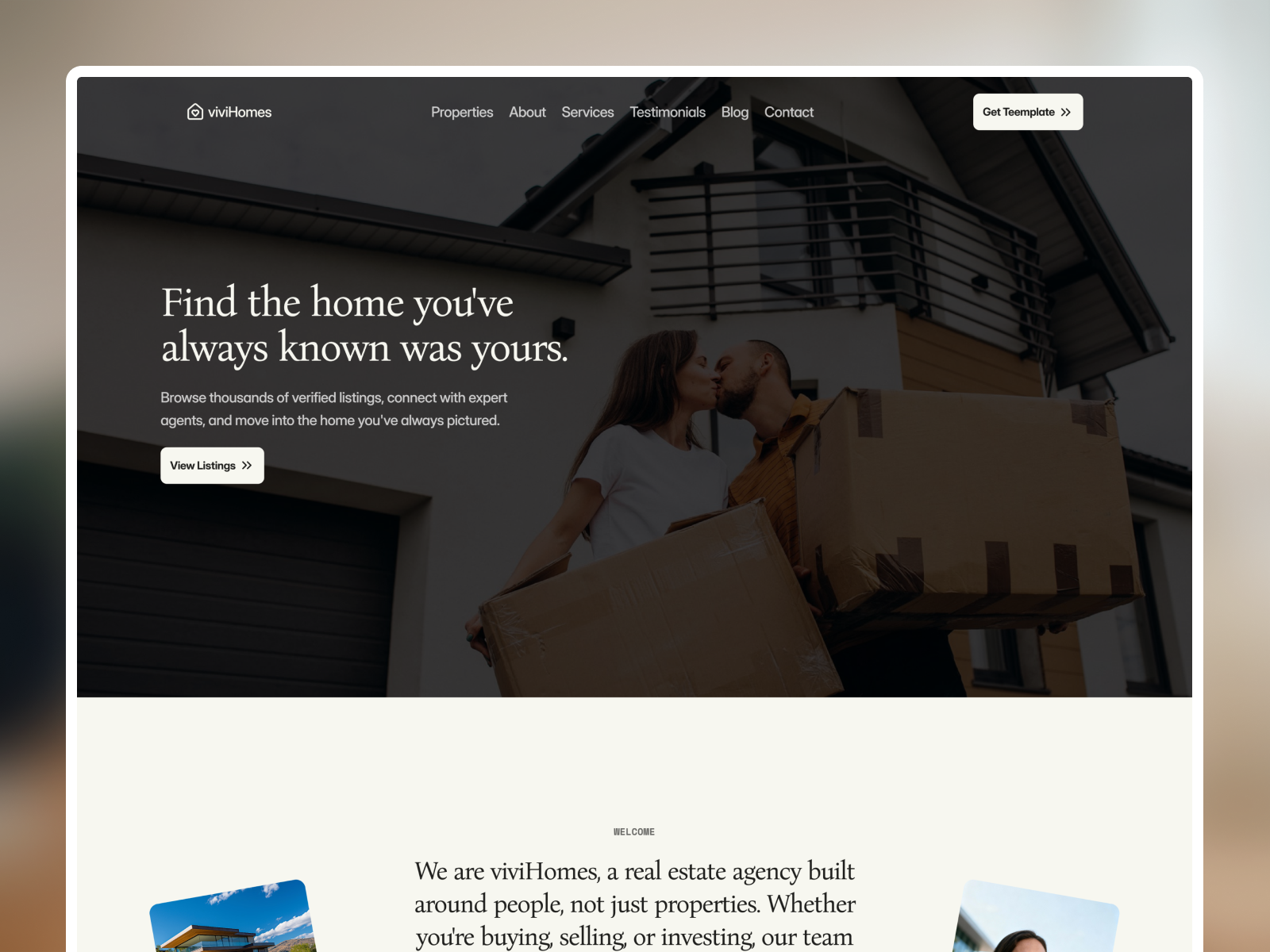 Real Estatea: Responsive Real Estate Website Template by Collins…