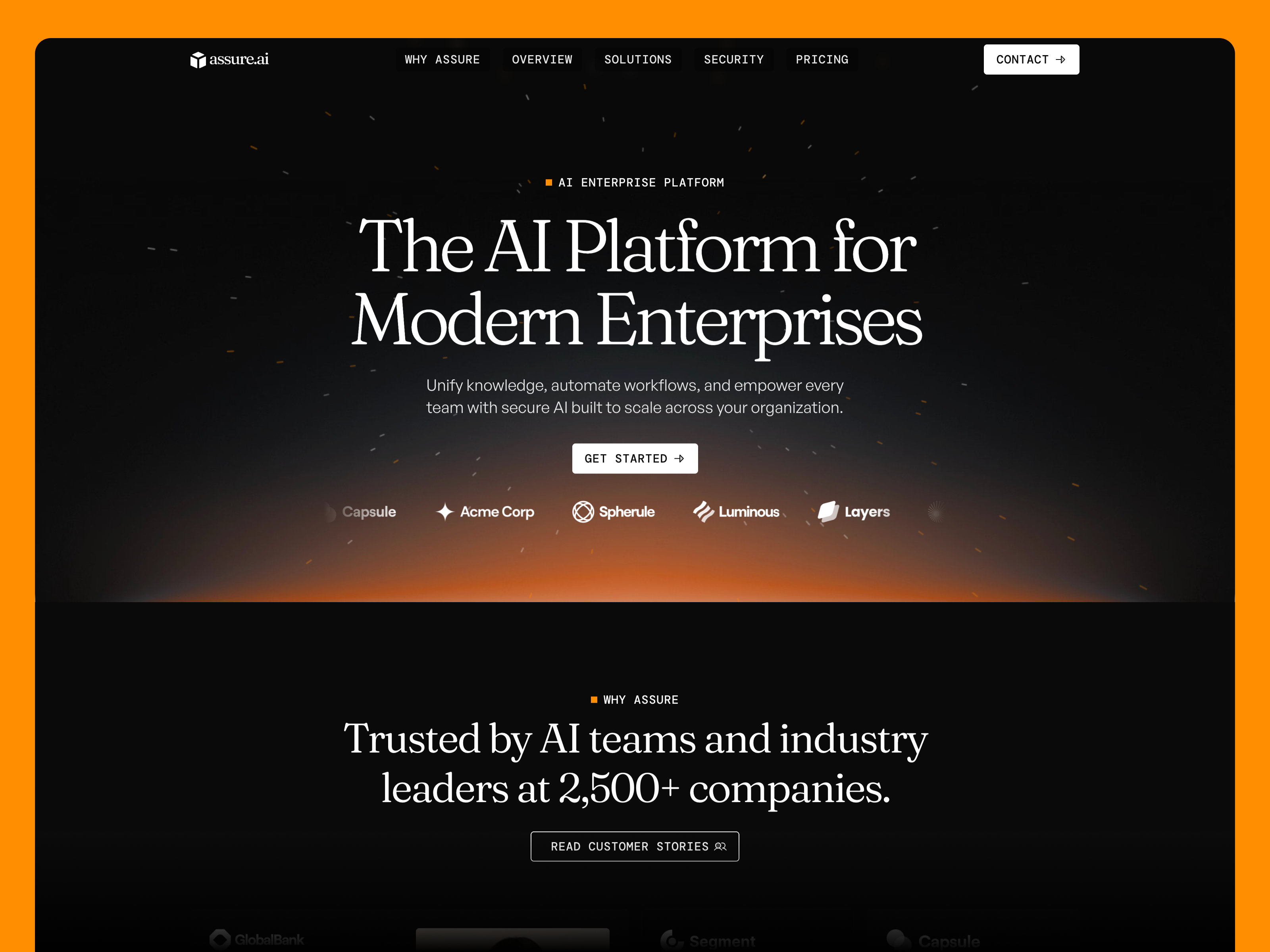Assure: Free SaaS Website Template by Shah Rukh Qureshi
